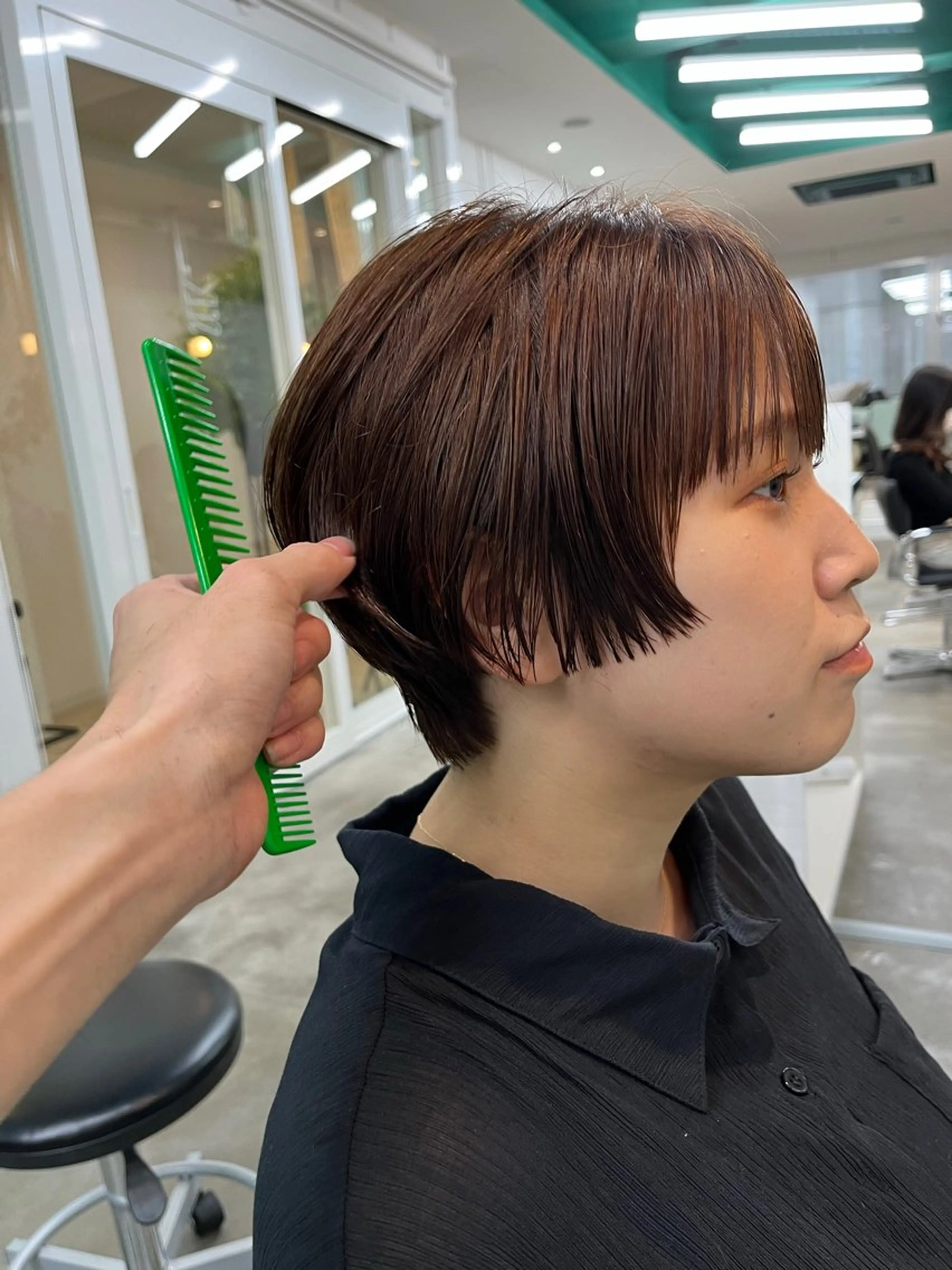 ショート カラー カット ヘアカラー トリートメント 堀江/心斎橋/西大橋 四ツ橋【Vers】のヘアスタイル