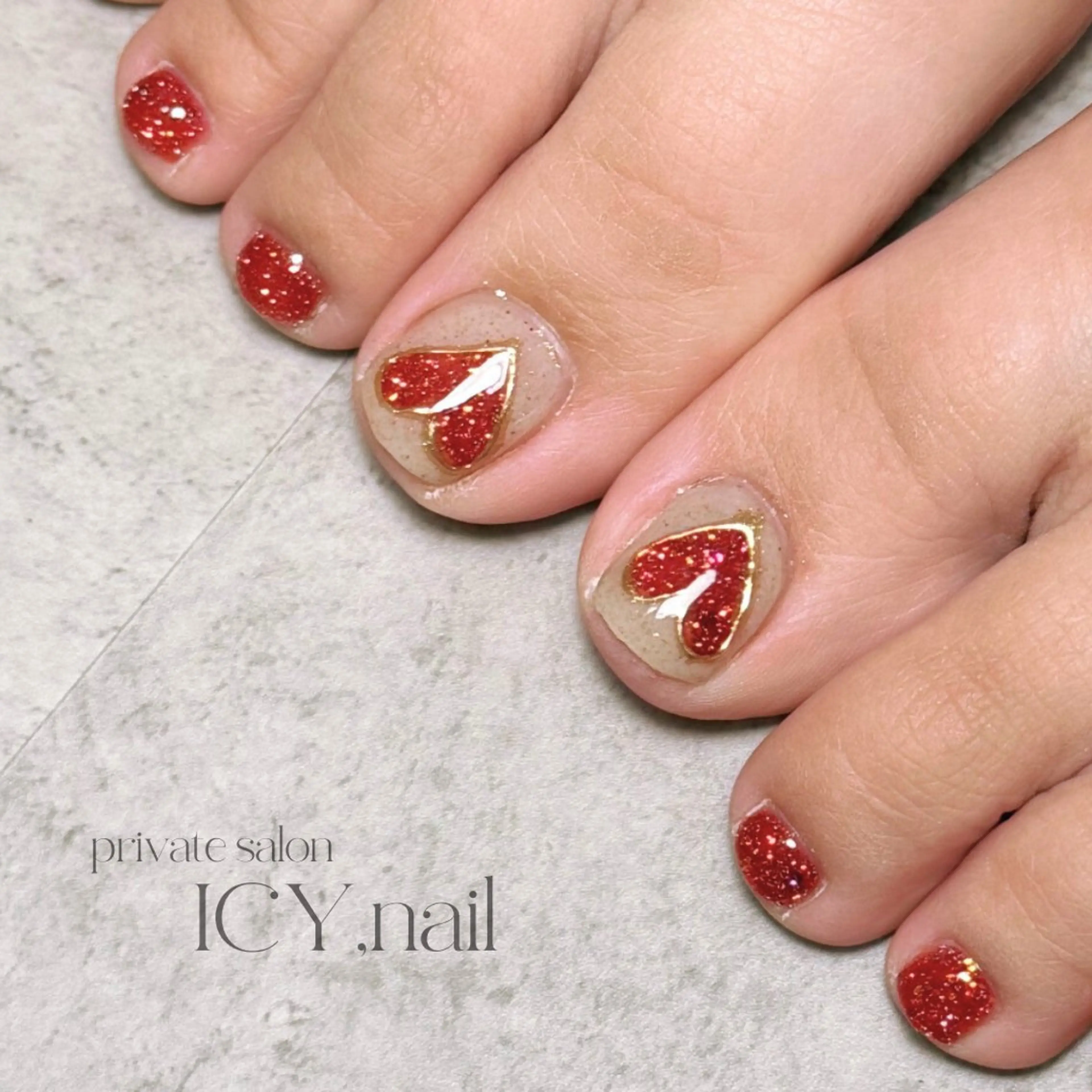 ネイル フットネイル ICY,nail REINAのネイルデザイン