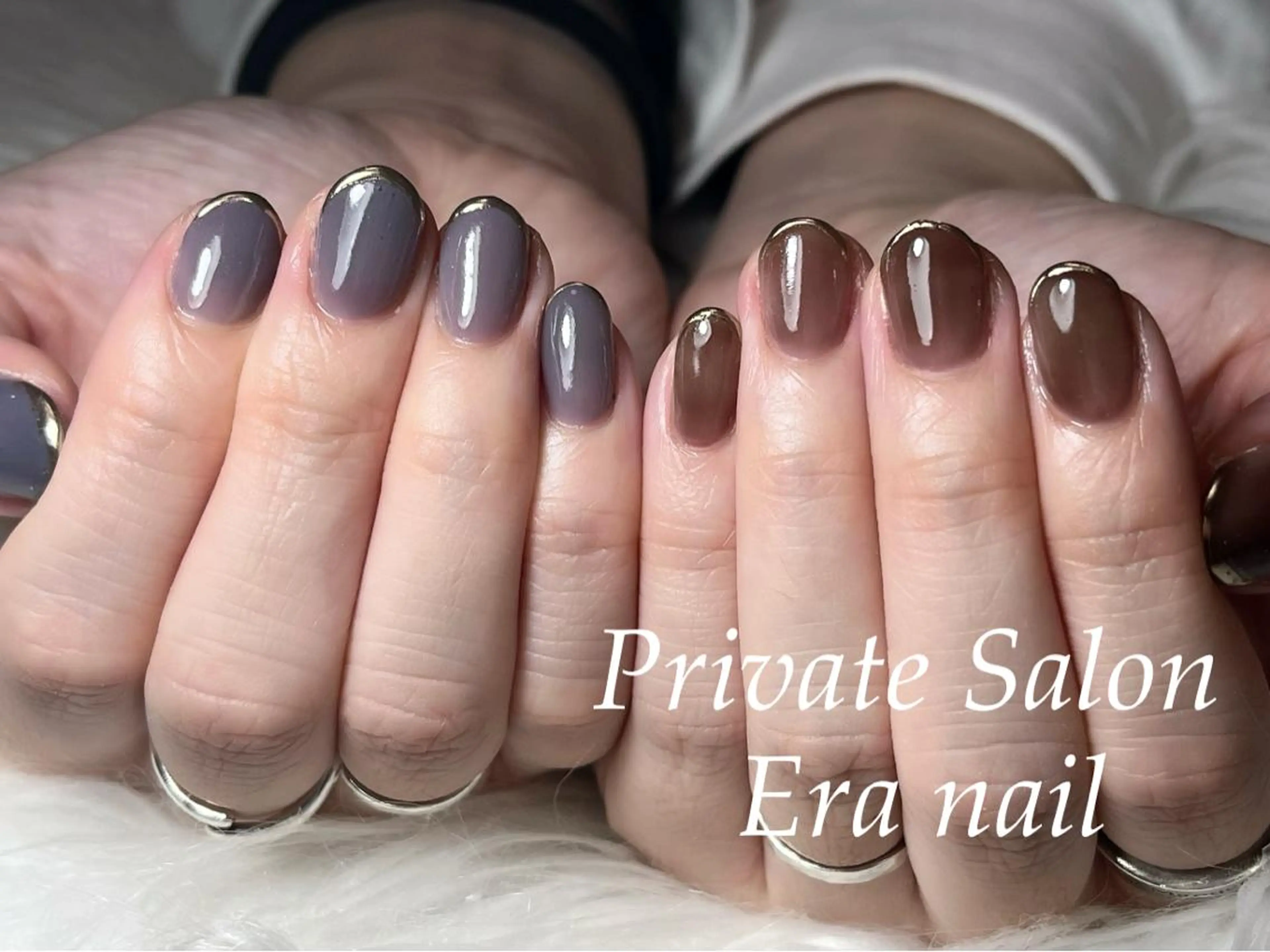 ネイル ミラーネイル ワンカラーネイル ハンドネイル Era nailのネイルデザイン