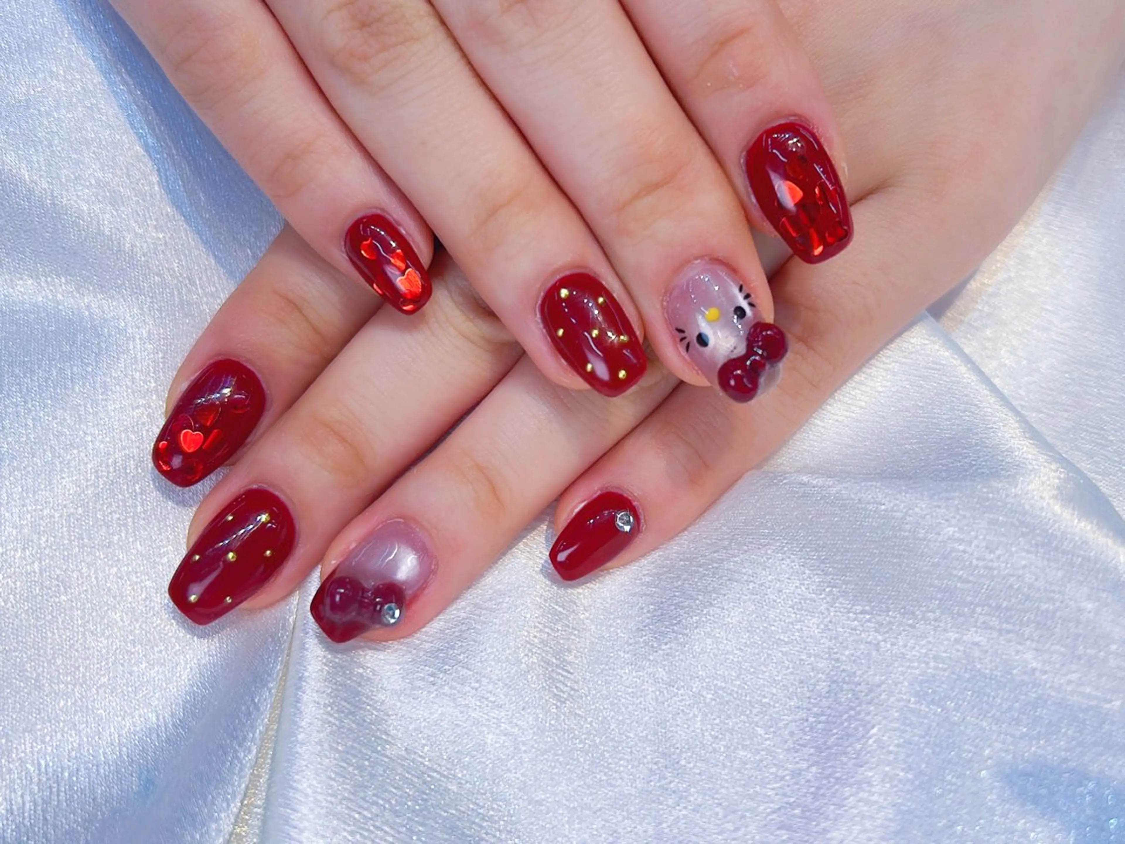 ネイル アートネイル べっ甲ネイル チークネイル 長さ出し フットネイル ハンドネイル ハンドケア ラッキーネイルサロン 西川口東口店のネイルデザイン