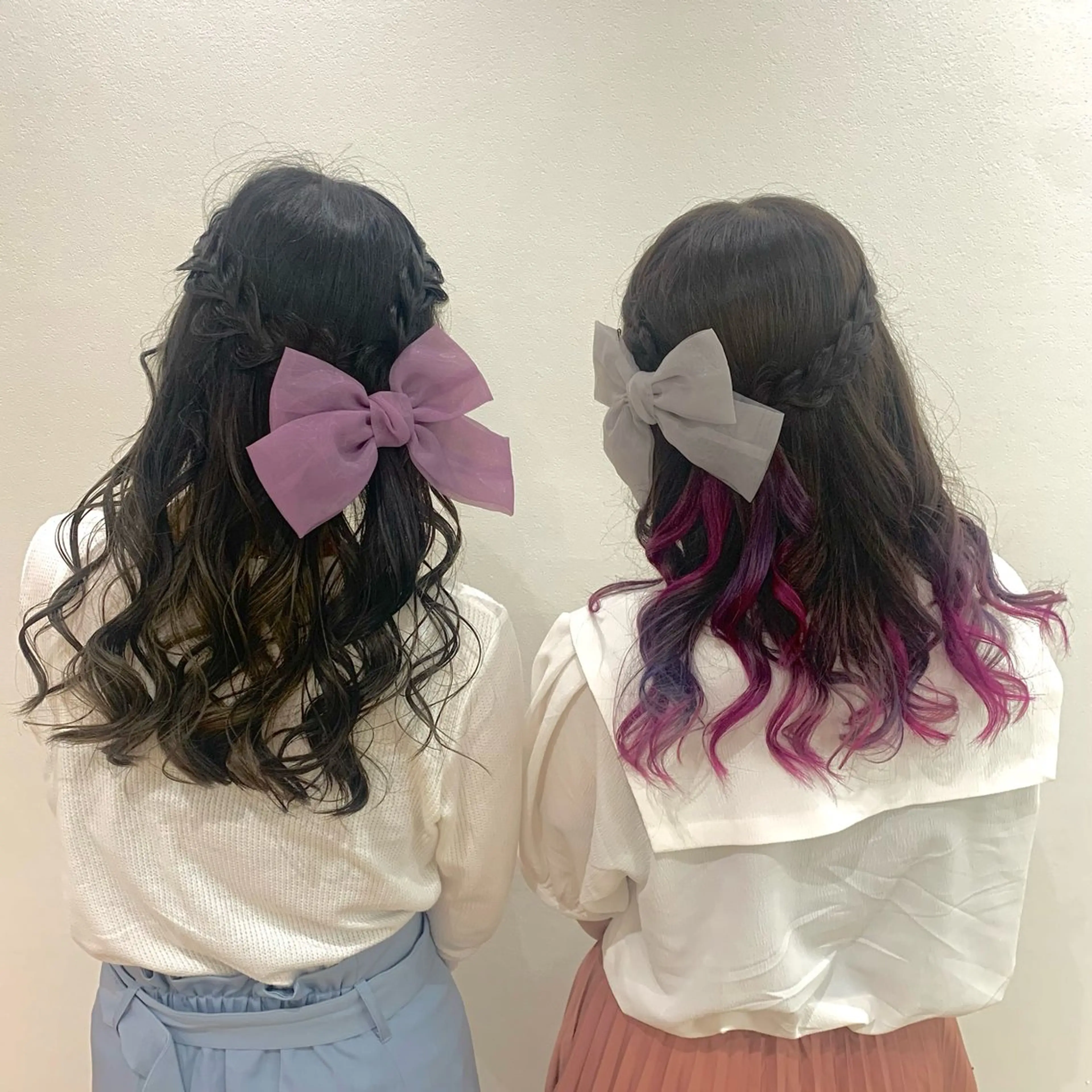 ロング カラー ヘアアレンジ キヨミ 韓国レイヤーカットのヘアスタイル