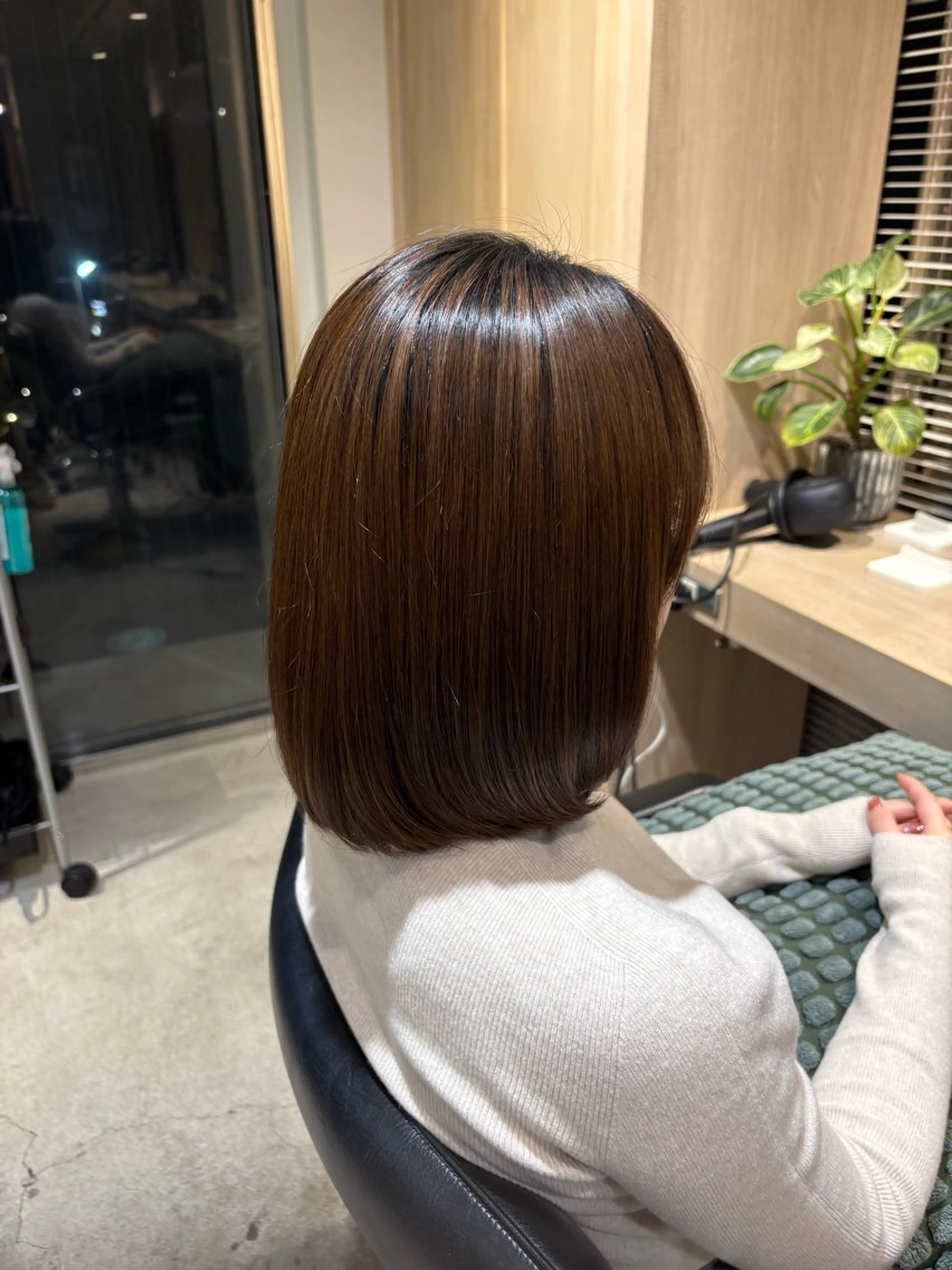 ミディアム ミディアムパーマ 縮毛矯正 SHEA /縮毛矯正 イソダハルカのヘアスタイル