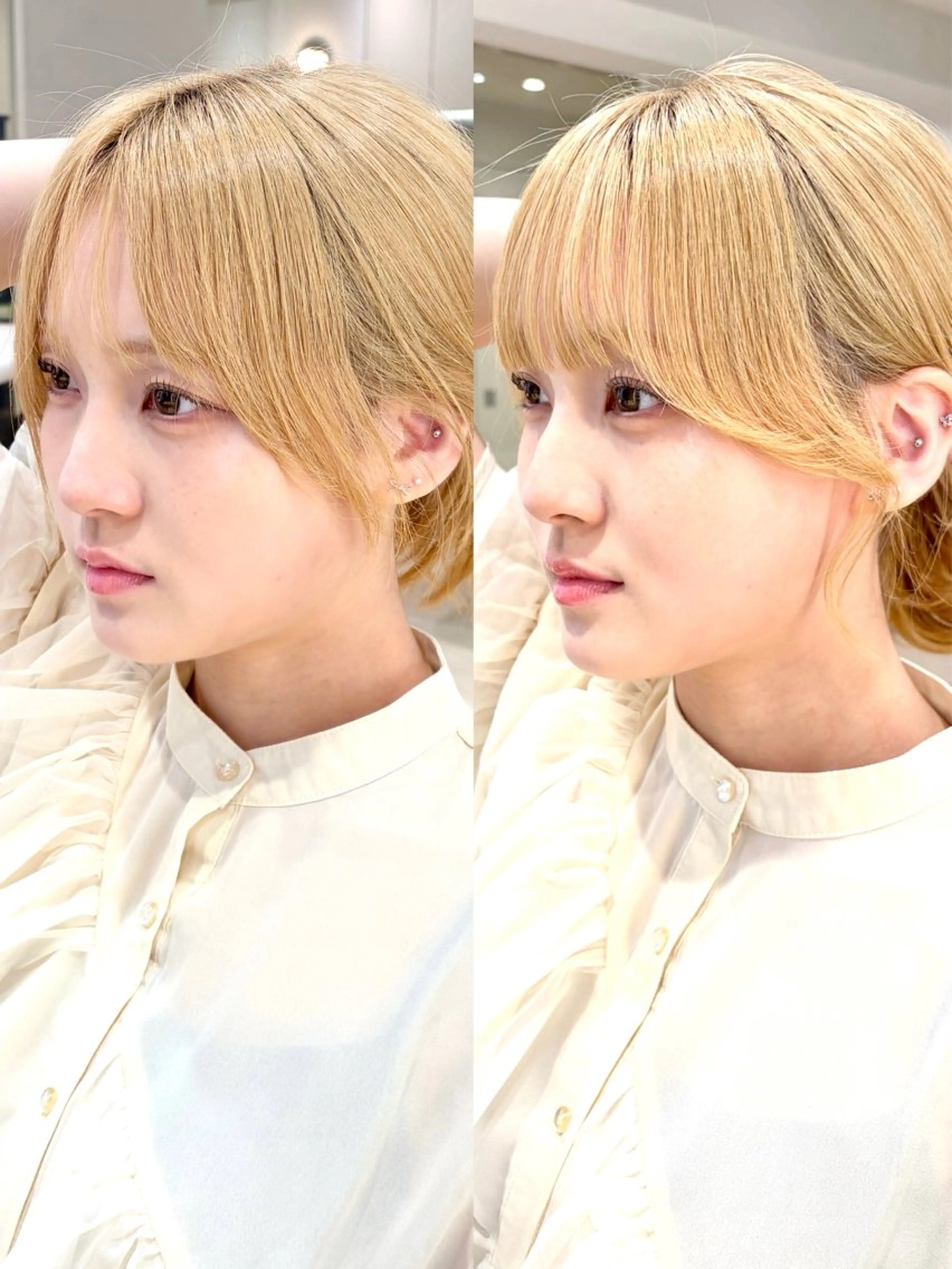 ミディアム カット トリートメント 前髪・顔周りカット☆ あらいみゆのヘアスタイル