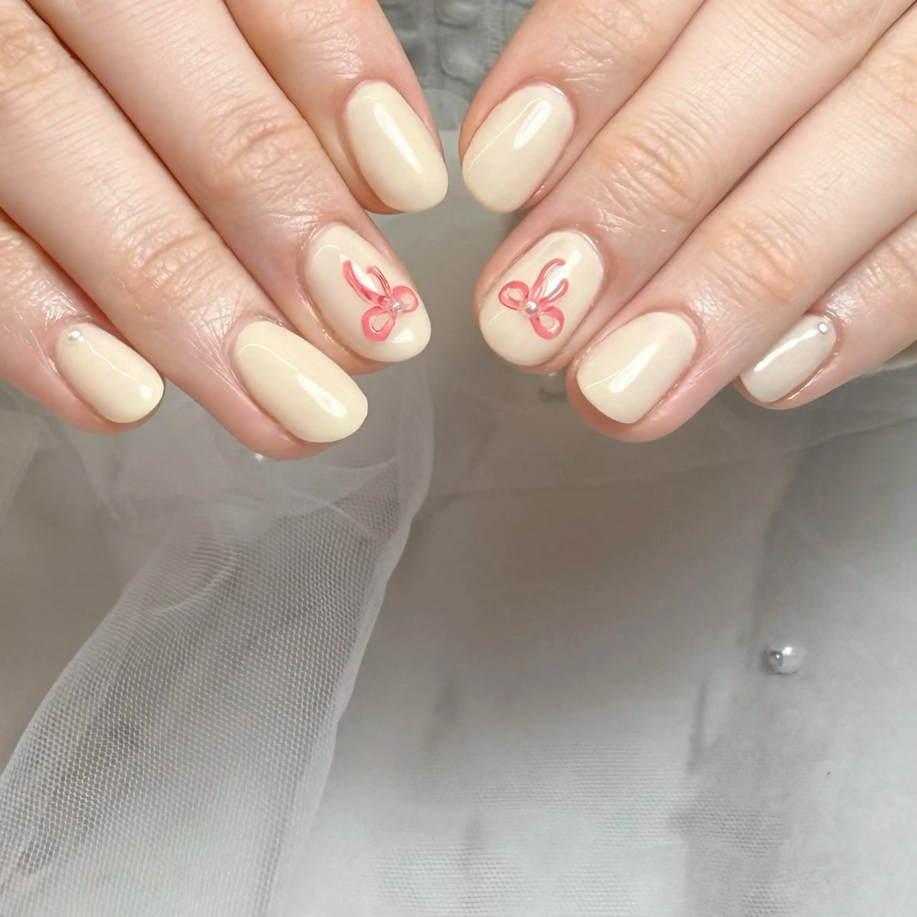 ネイル ハンドネイル mau🩵nail 堺筋本町｜心斎橋のネイルデザイン