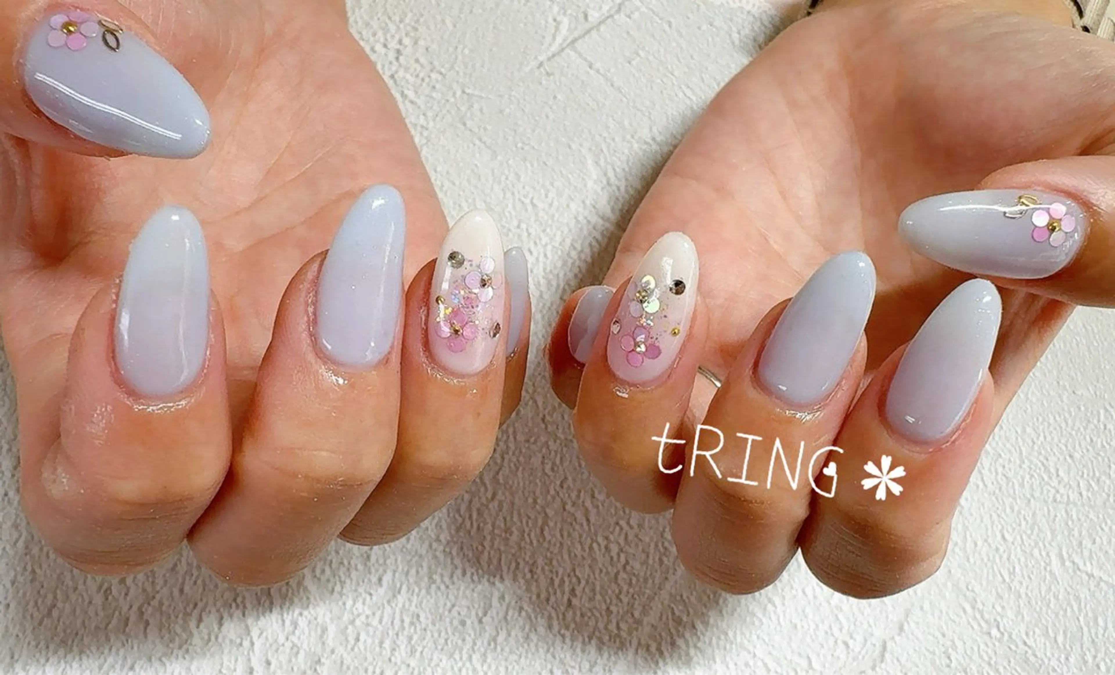 ネイル ハンドネイル tRING＊ しいの木台のネイルデザイン