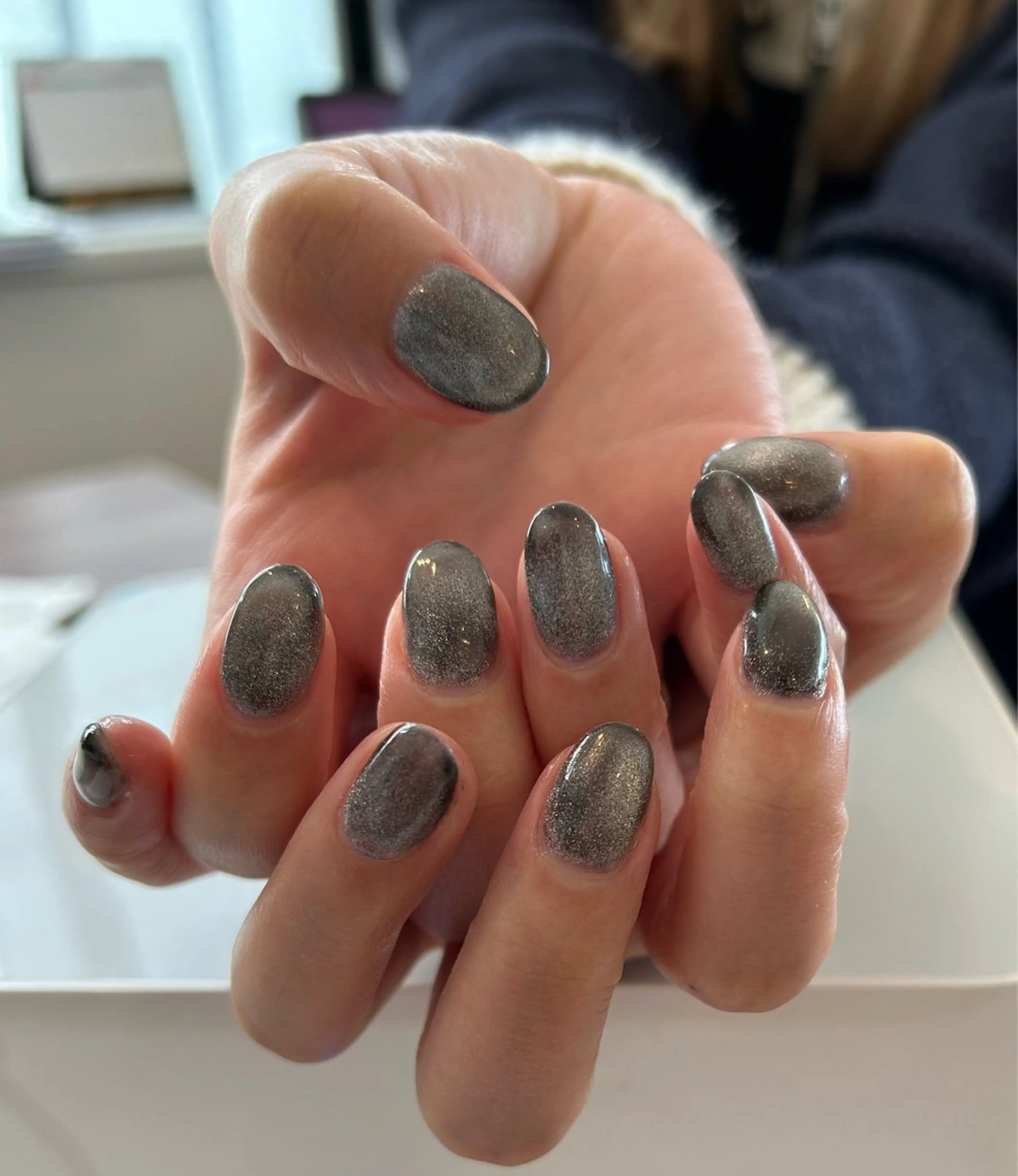 ネイル マグネットネイル AIushe平井店 ななみのネイルデザイン