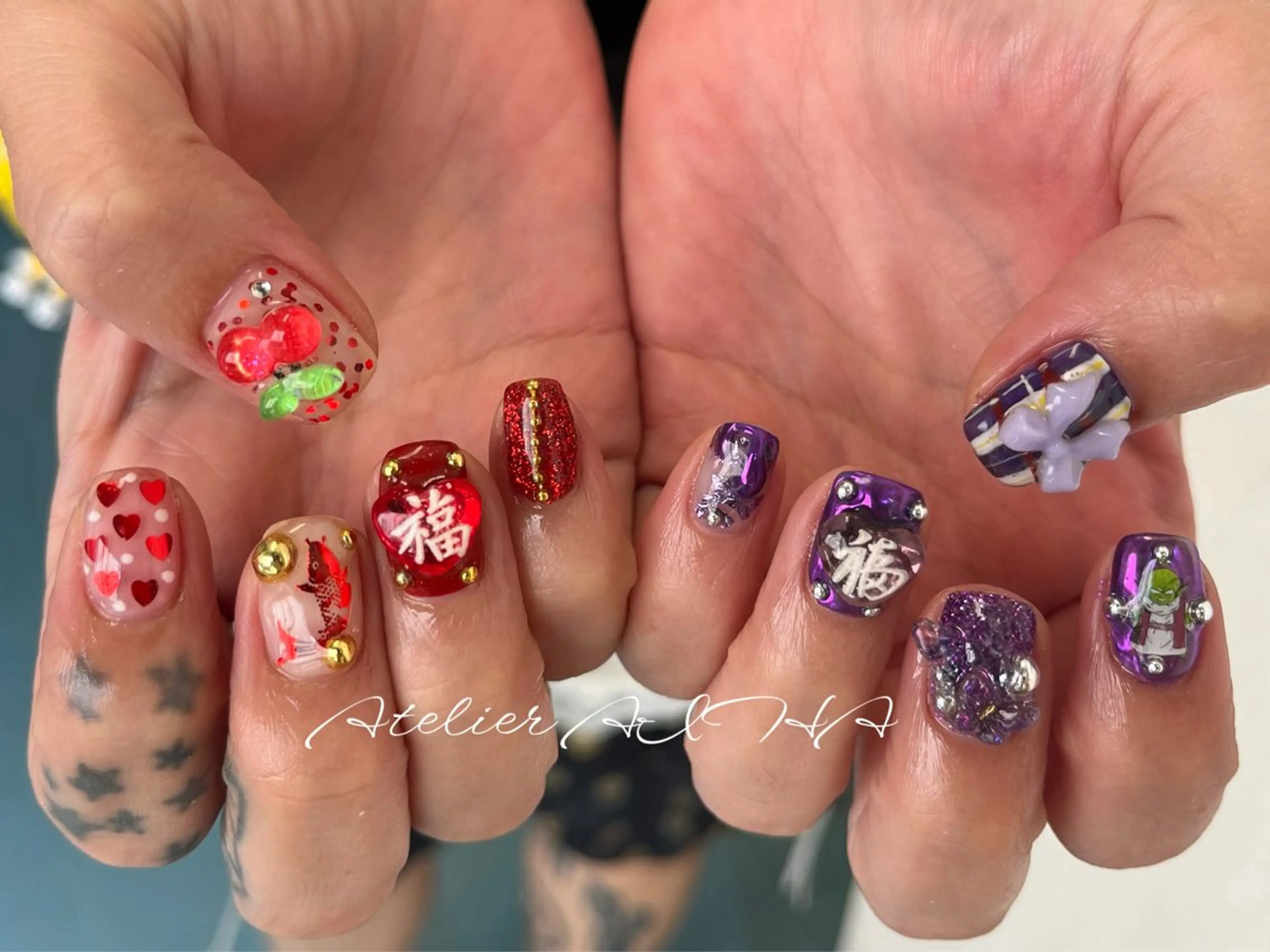 ショート ハンドネイル アトリエAIHA★ フィルイン推奨サロンのネイルデザイン