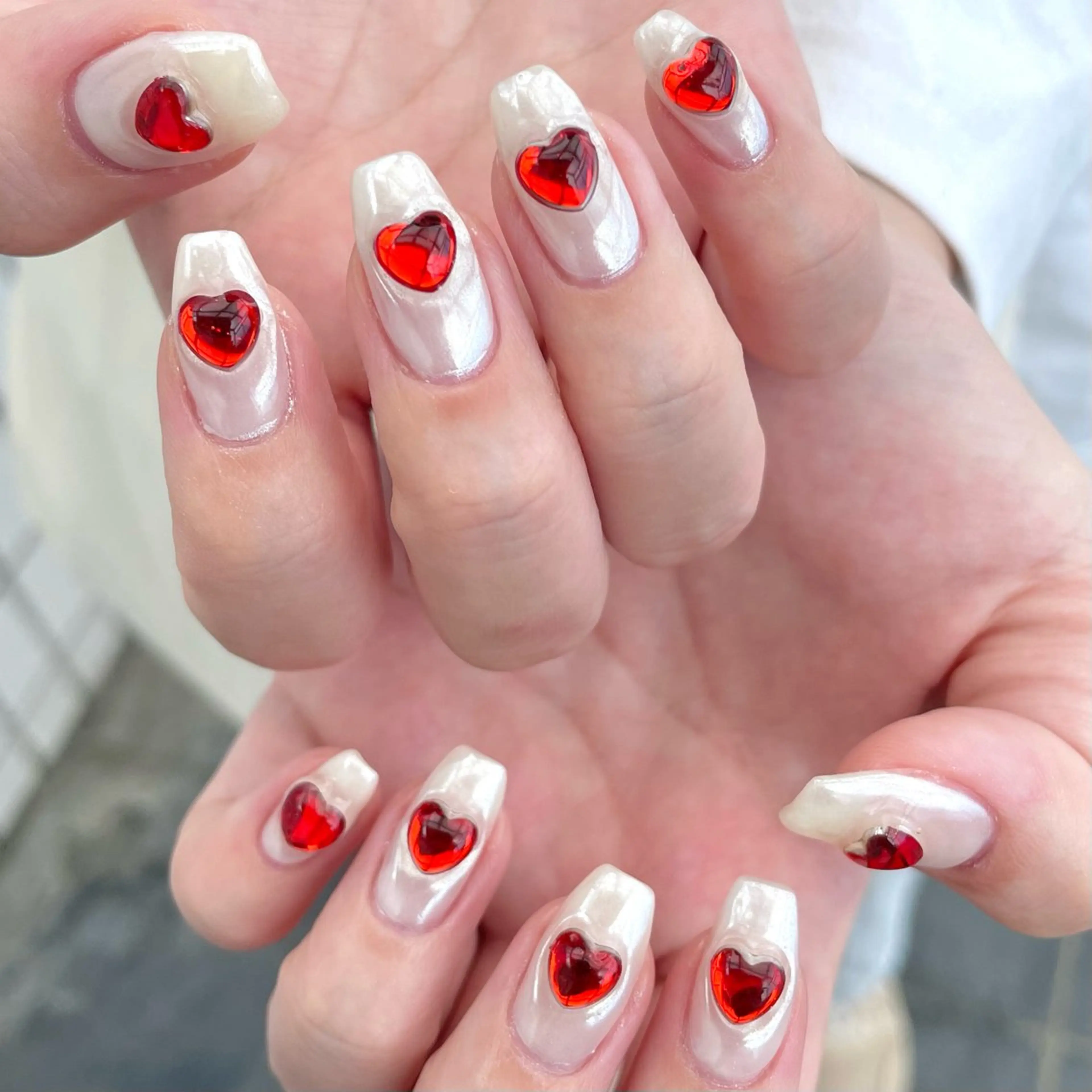 ネイル オーロラネイル ハンドネイル Nail ヌシん家 AKANEのネイルデザイン