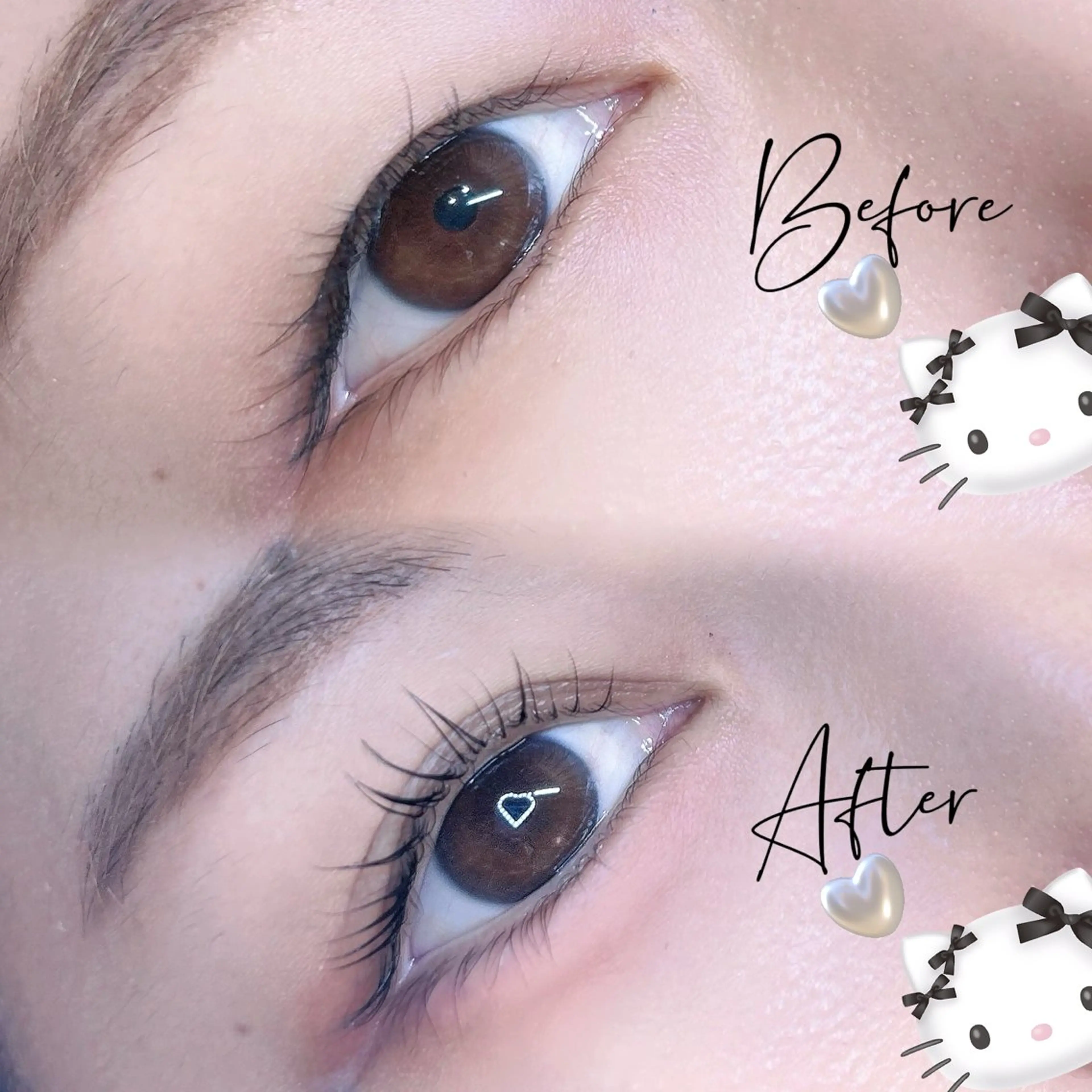 マツエク・マツパ 一重×まつ毛パーマ ぱっちり🎀eye /恵比寿Ange🪽の眉毛・アイブロウイメージ
