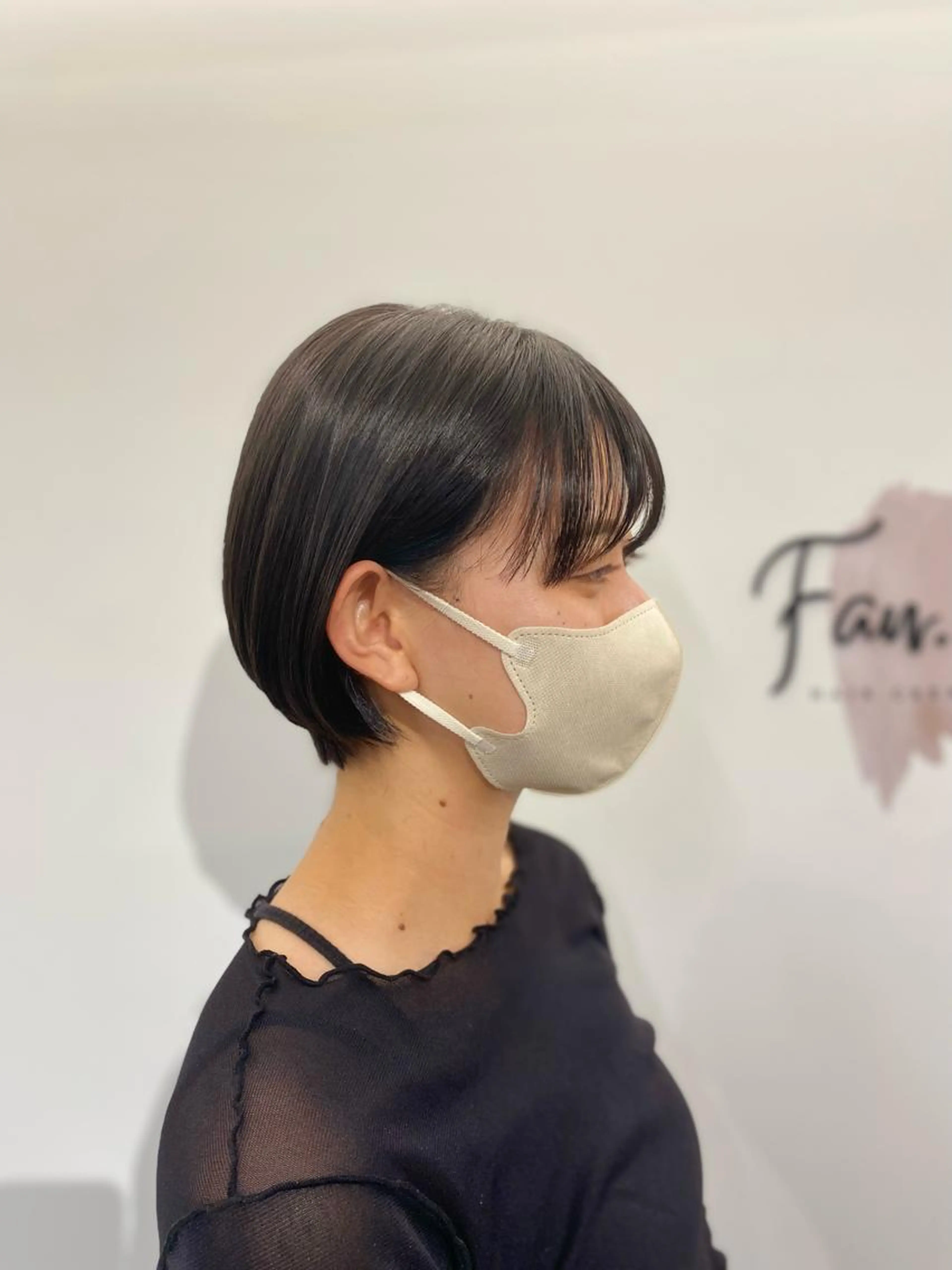 カット+顔周り縮毛矯正+2ステップトリートメント🌈の写真