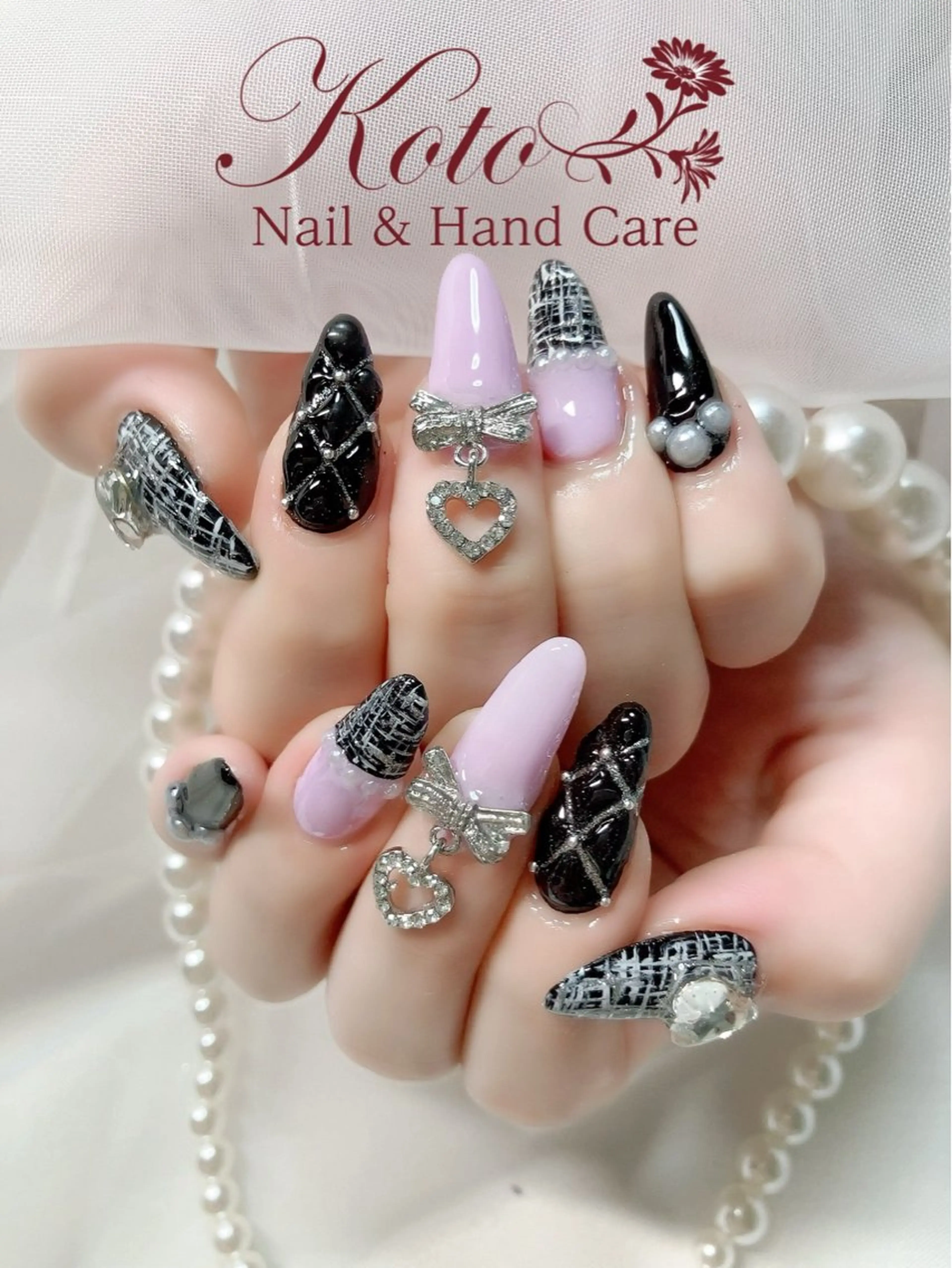 ネイル 長さ出し ジェルネイル 持ち込み ニュアンスネイル 赤色 ハンドネイル Nail Salon KOTOのネイルデザイン