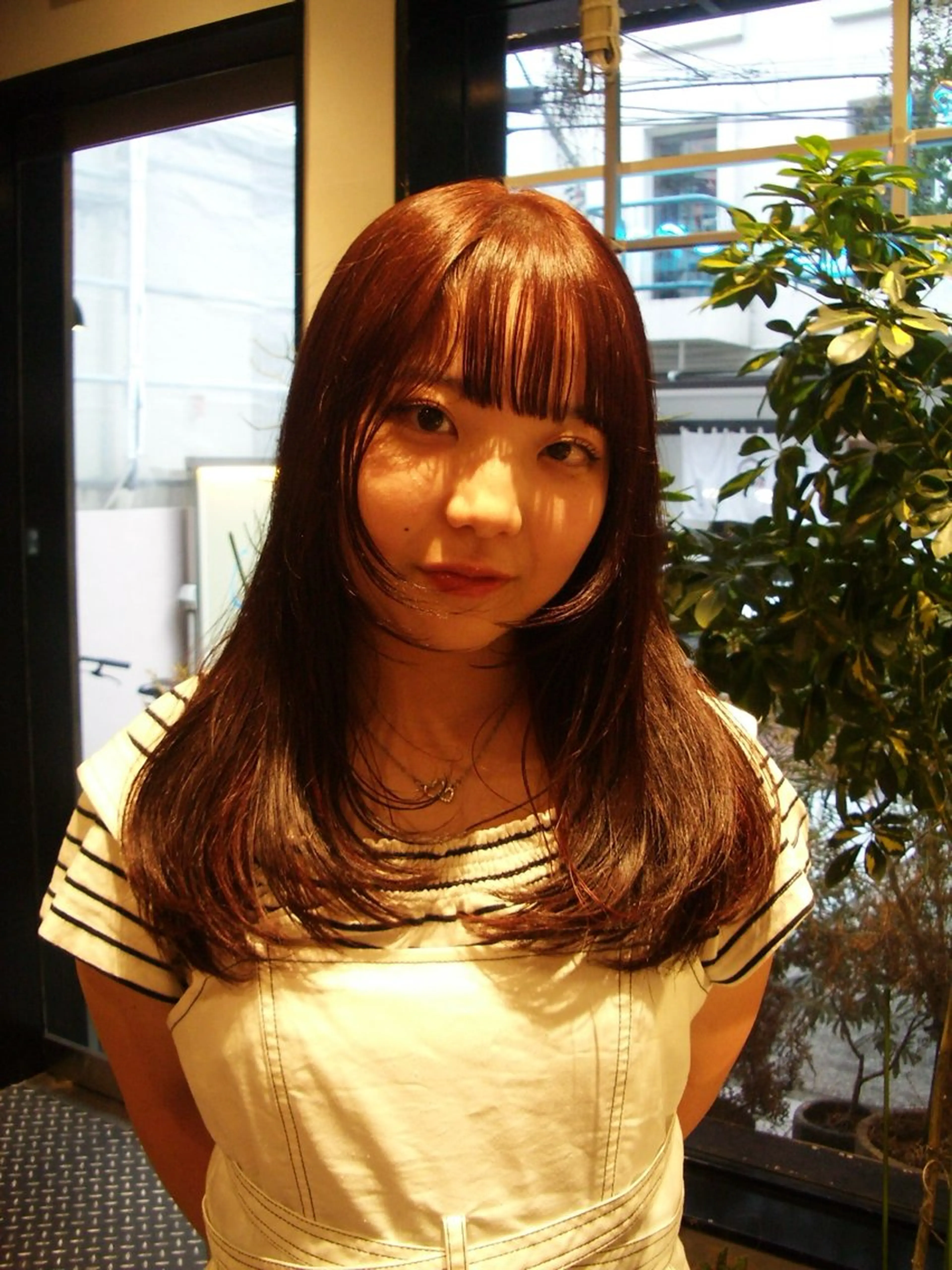 ロング カラー ヘアアレンジ marino マリノのヘアスタイル