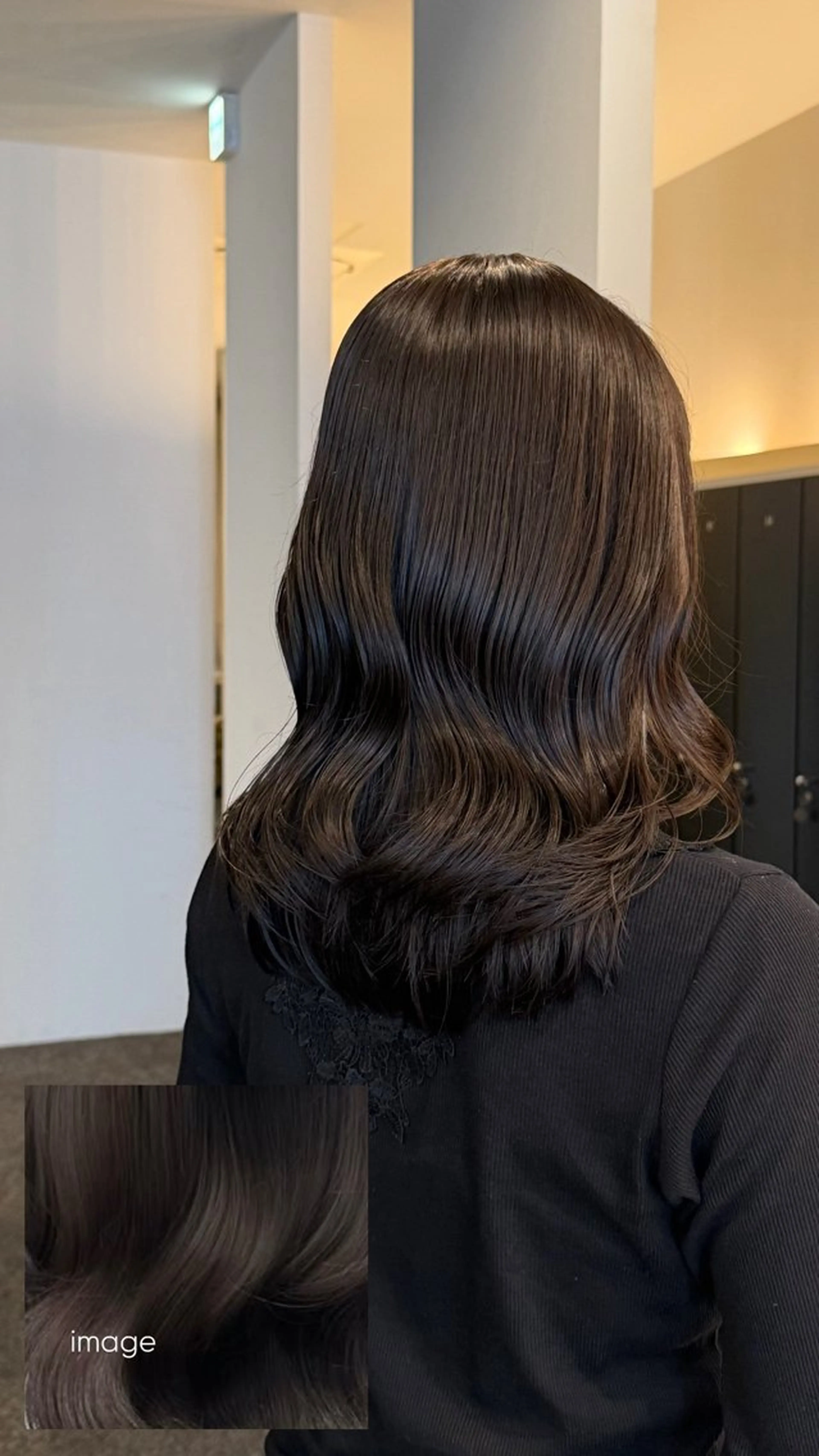 ミディアム カラー ブラウンカラー mashu/ブリーチ /ストレート/らなのヘアスタイル