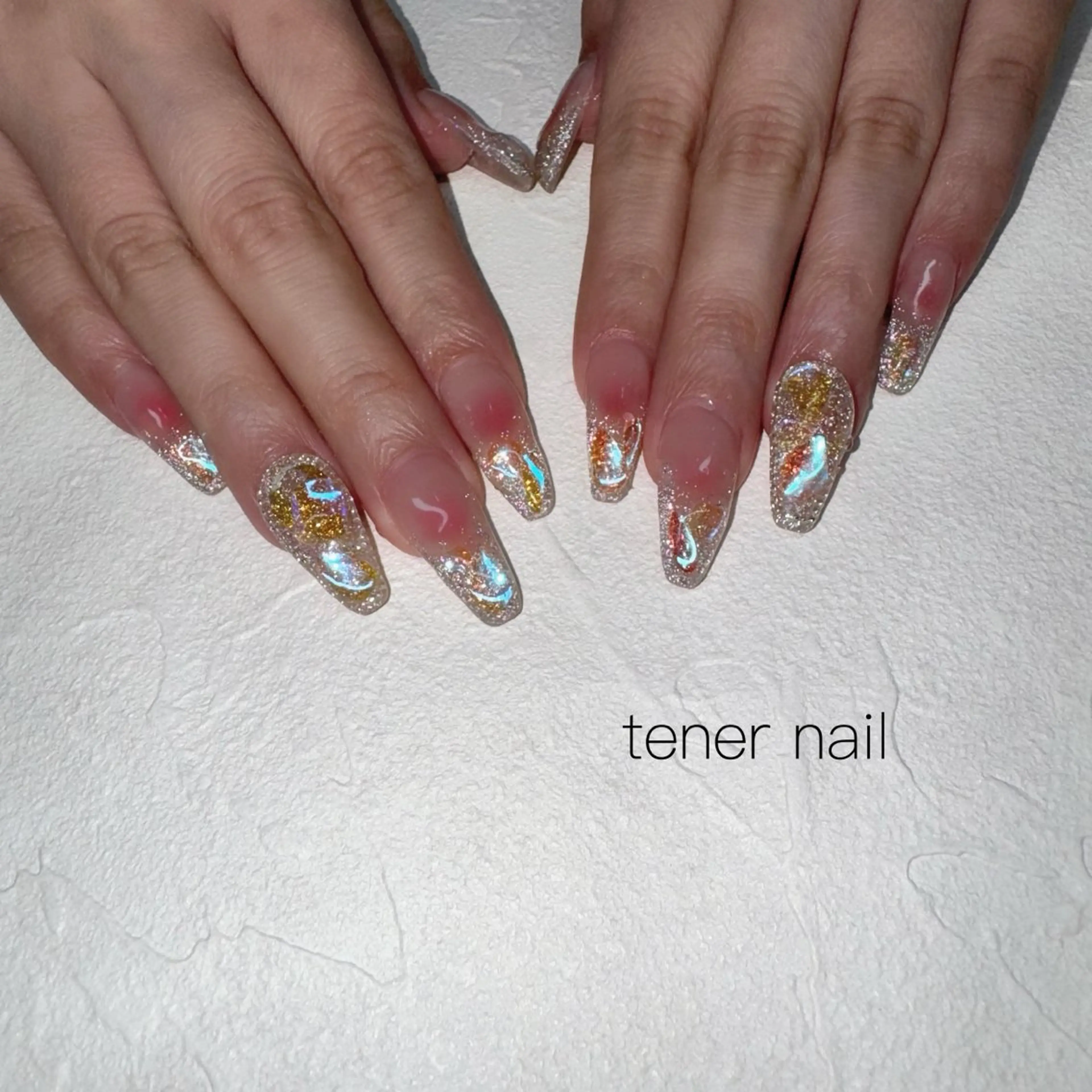 ネイル オーロラネイル ハンドネイル テネルネイル tener nailのネイルデザイン