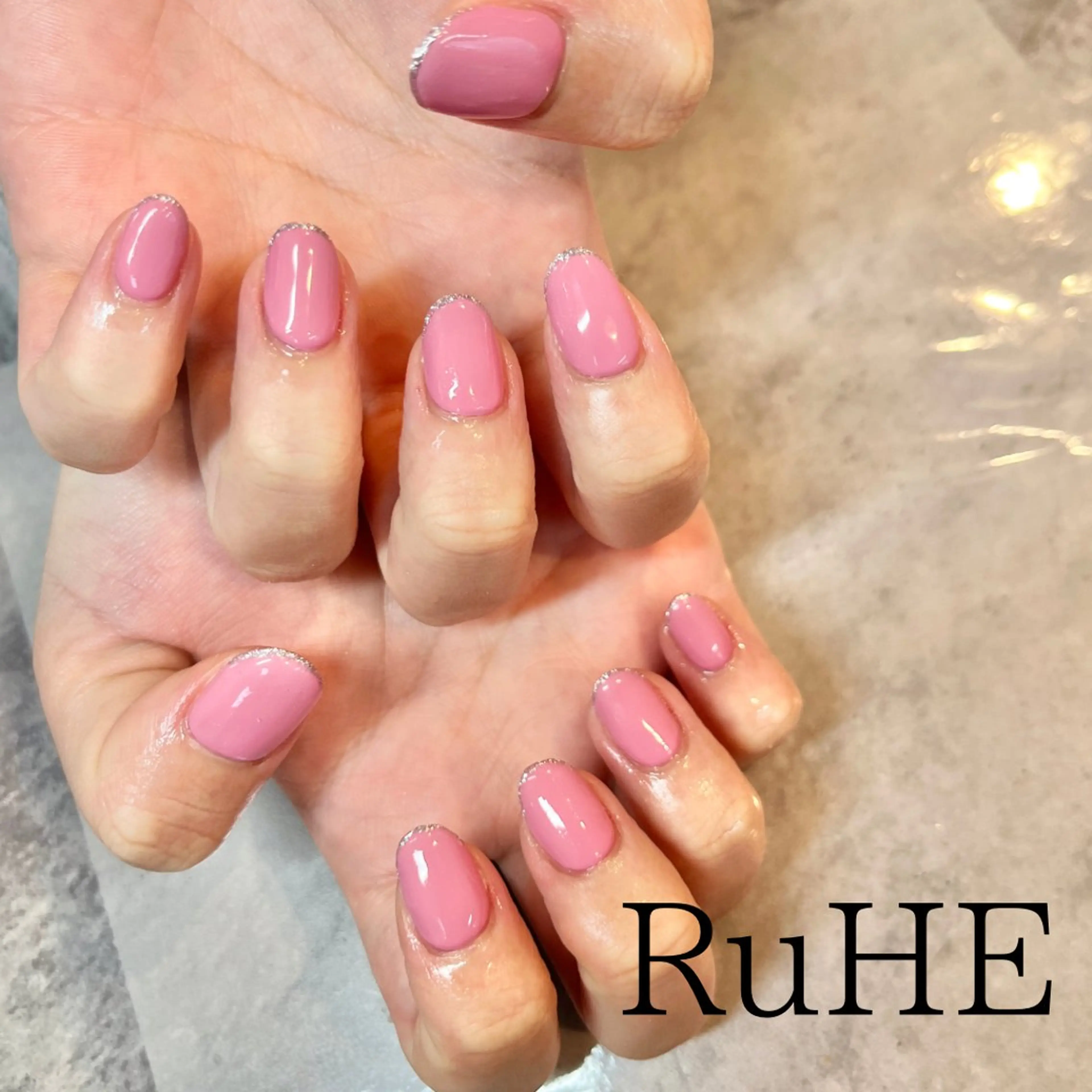 ネイル ラメ(グリッター) ワンカラーネイル BBnail ogataのネイルデザイン