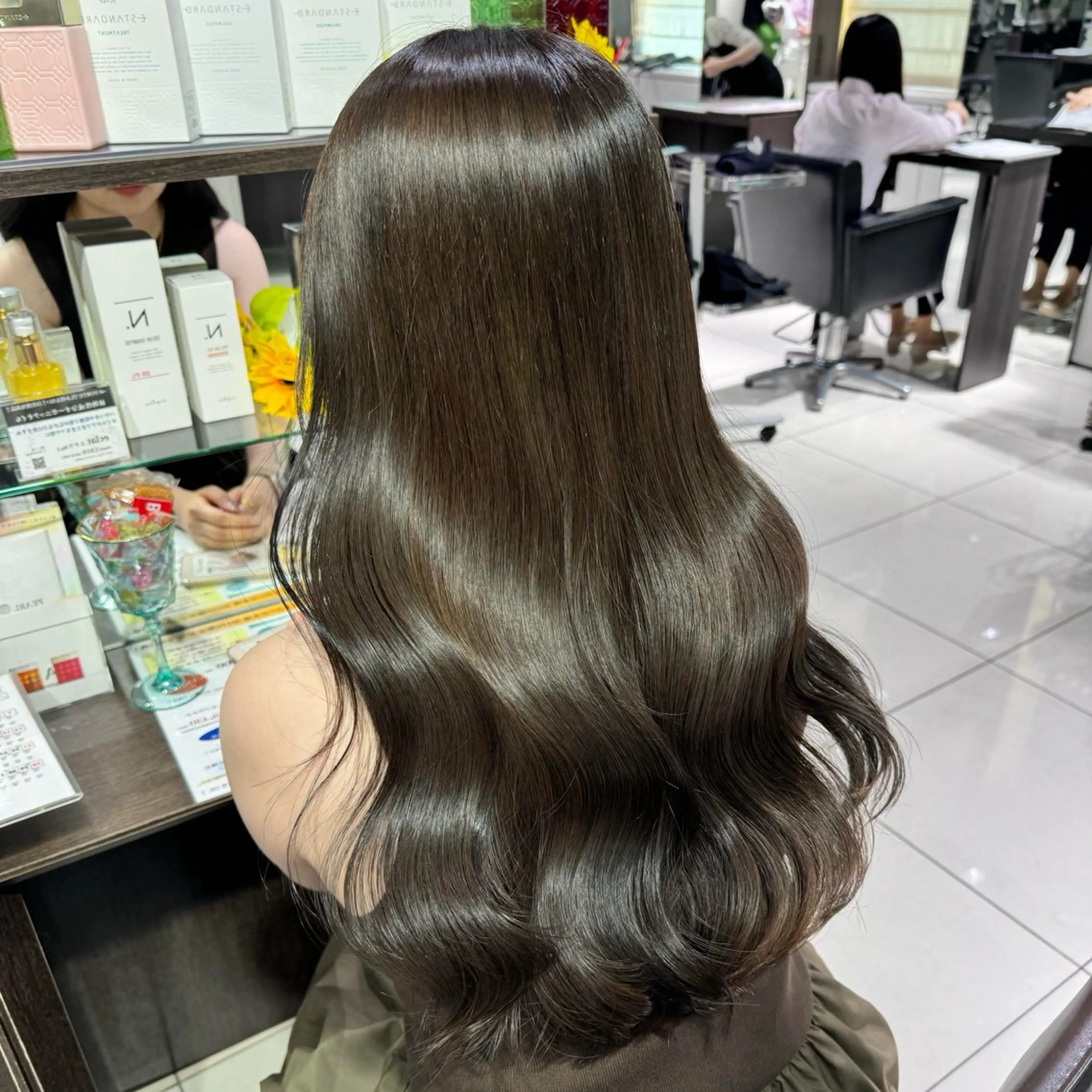 ロング カラー ⟡.·Fuka/ ヘアメ🎀暖色カラーのヘアスタイル