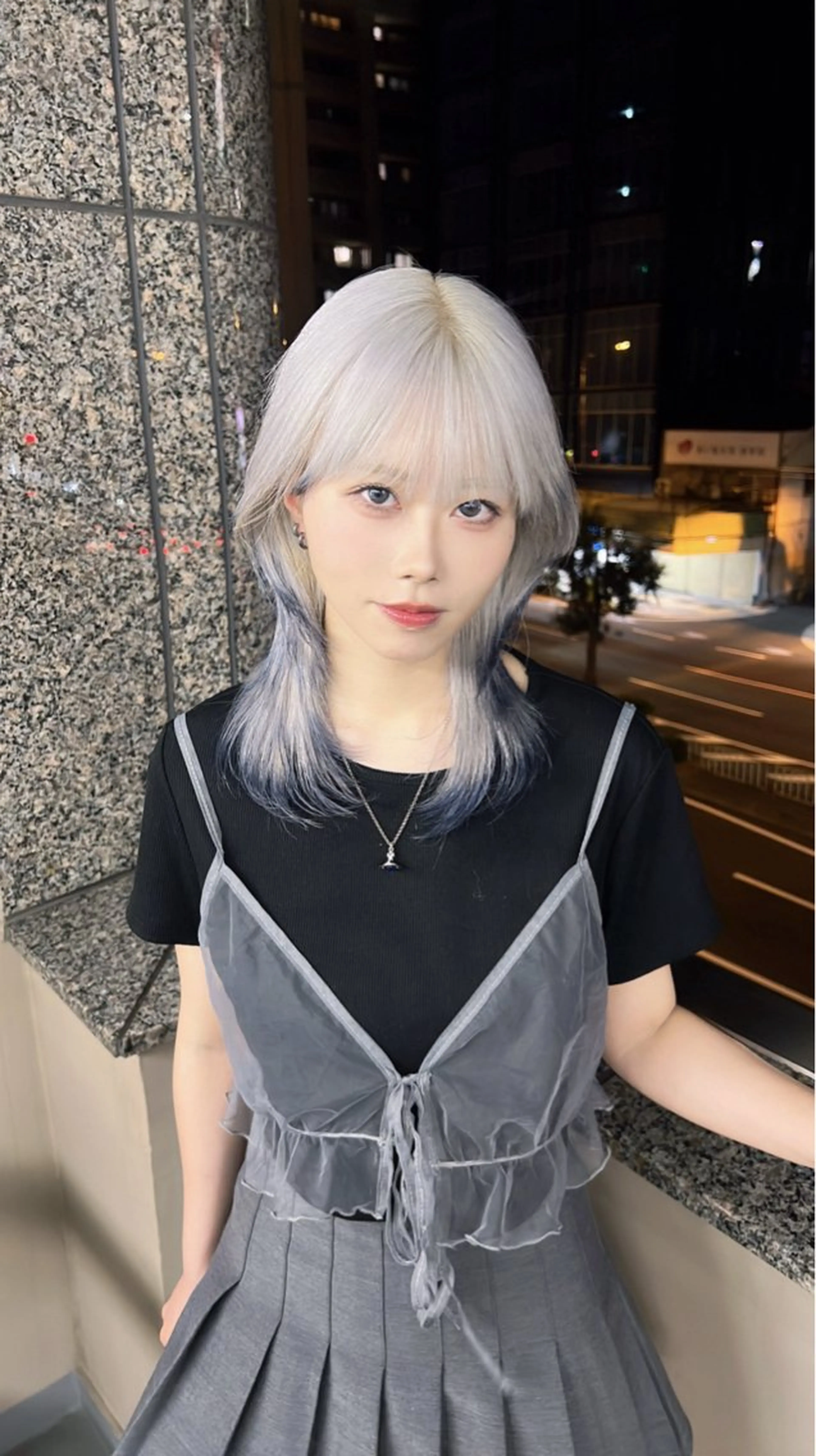 ミディアム カラー ハイトーン専門美容師 kimutaのヘアスタイル