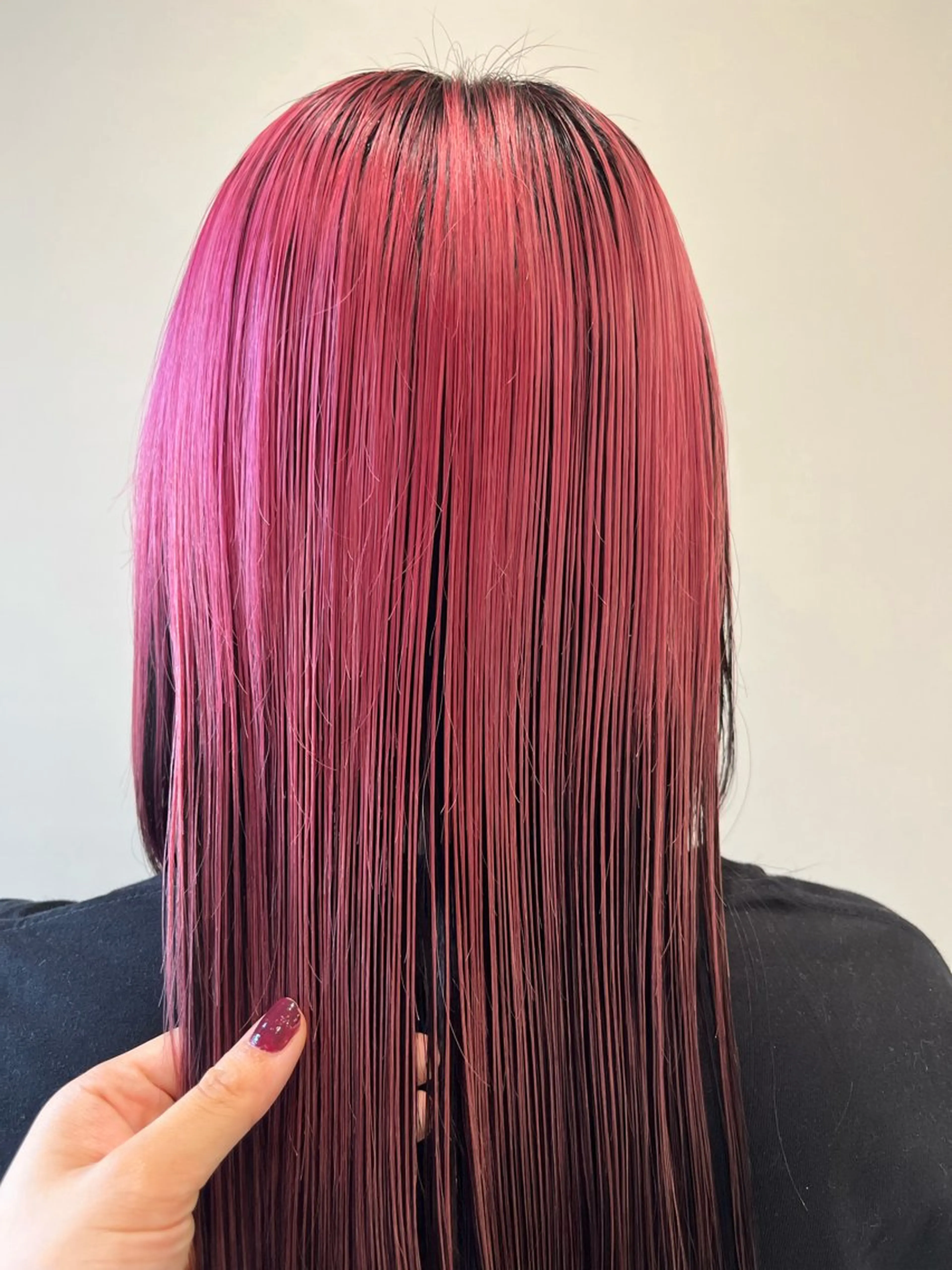 セミロング カラー パーマ デザインカラー レイヤーカット/ブラ ウンカラー/河野凜のヘアスタイル