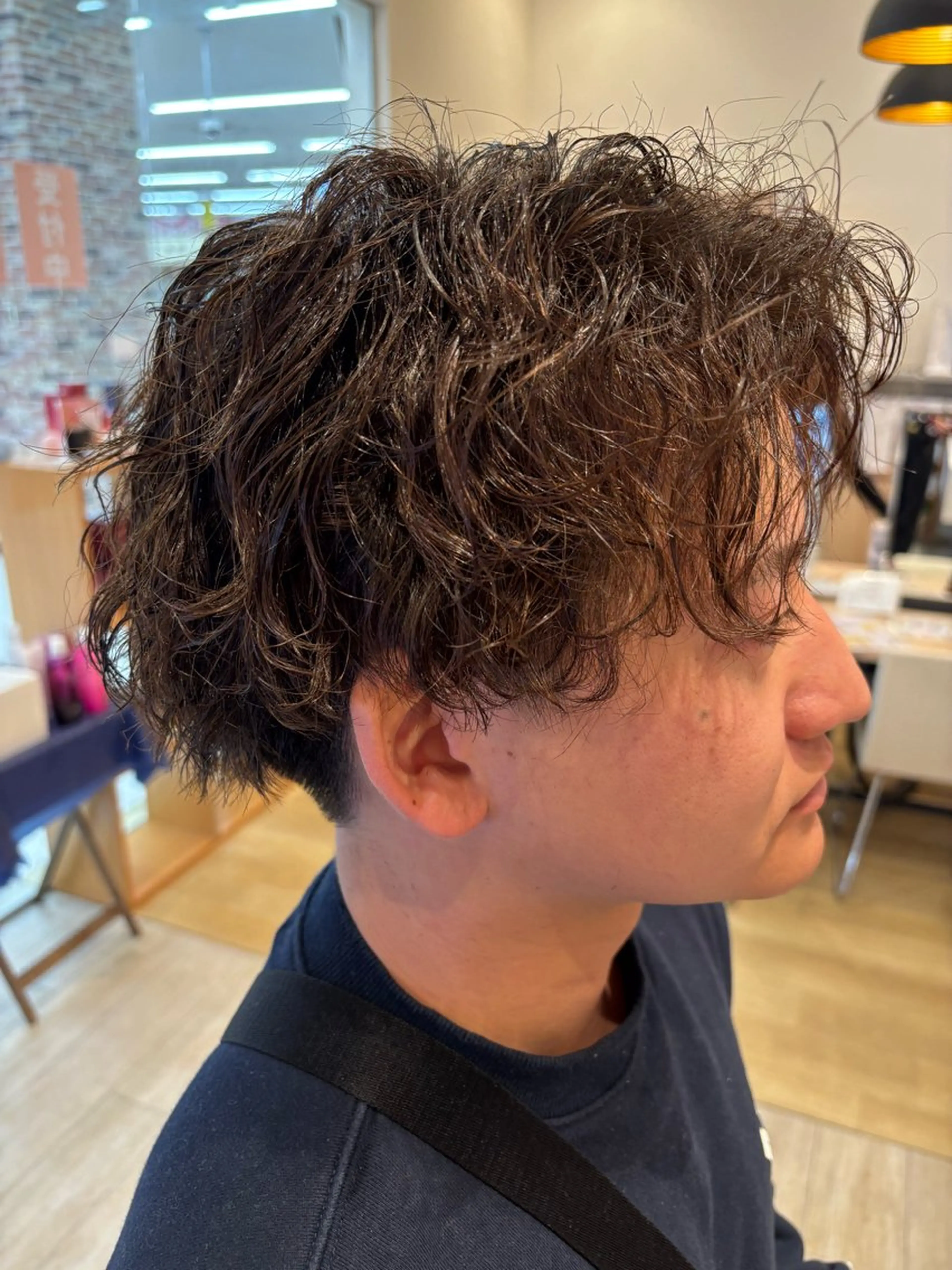パーマ メンズ カット パーマ 黒川 真伍のヘアスタイル