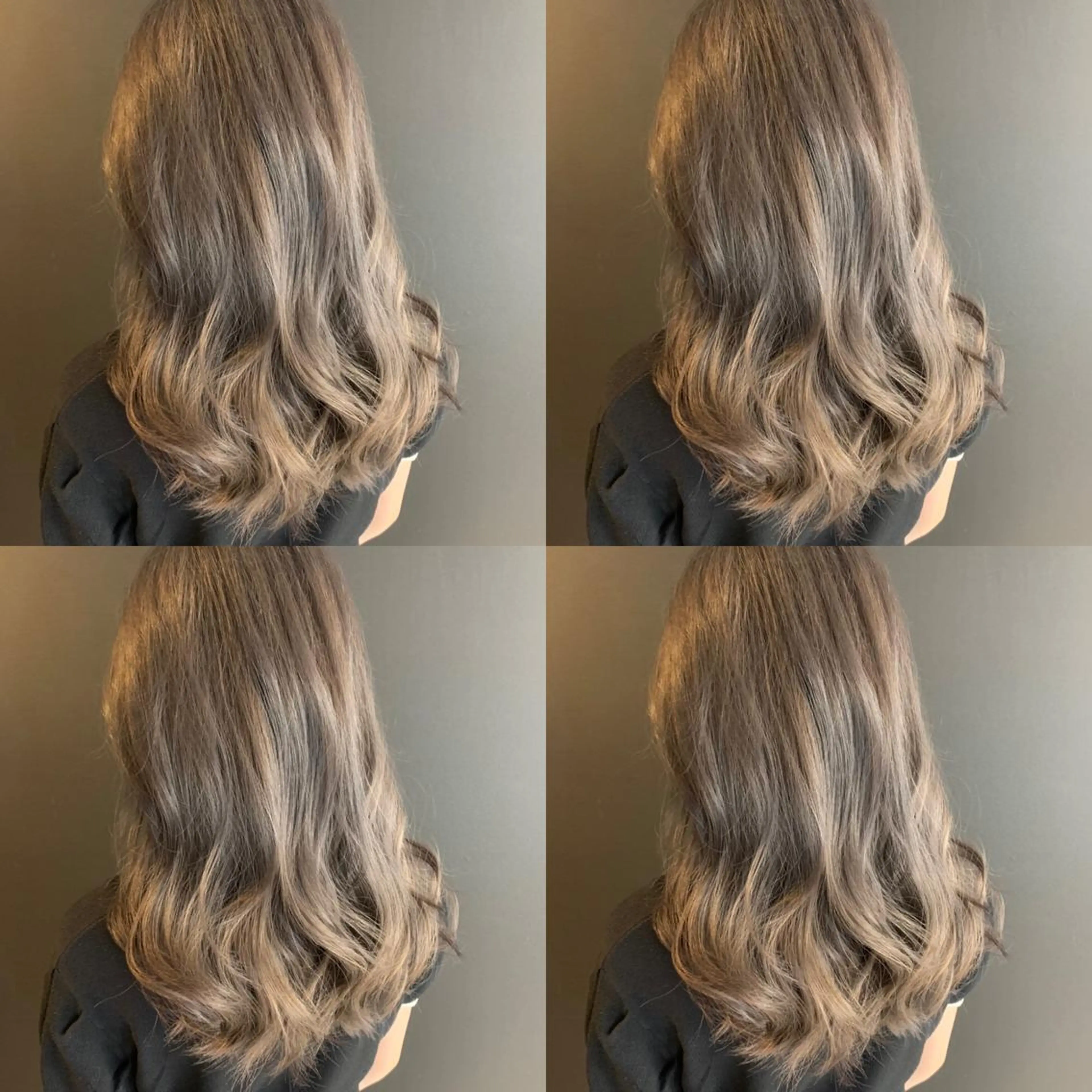 セミロング カラー グレージュ カット ヘアカラー トリートメント ✨髪質改善✖︎顔周り レイヤー✨ナカムラのヘアスタイル