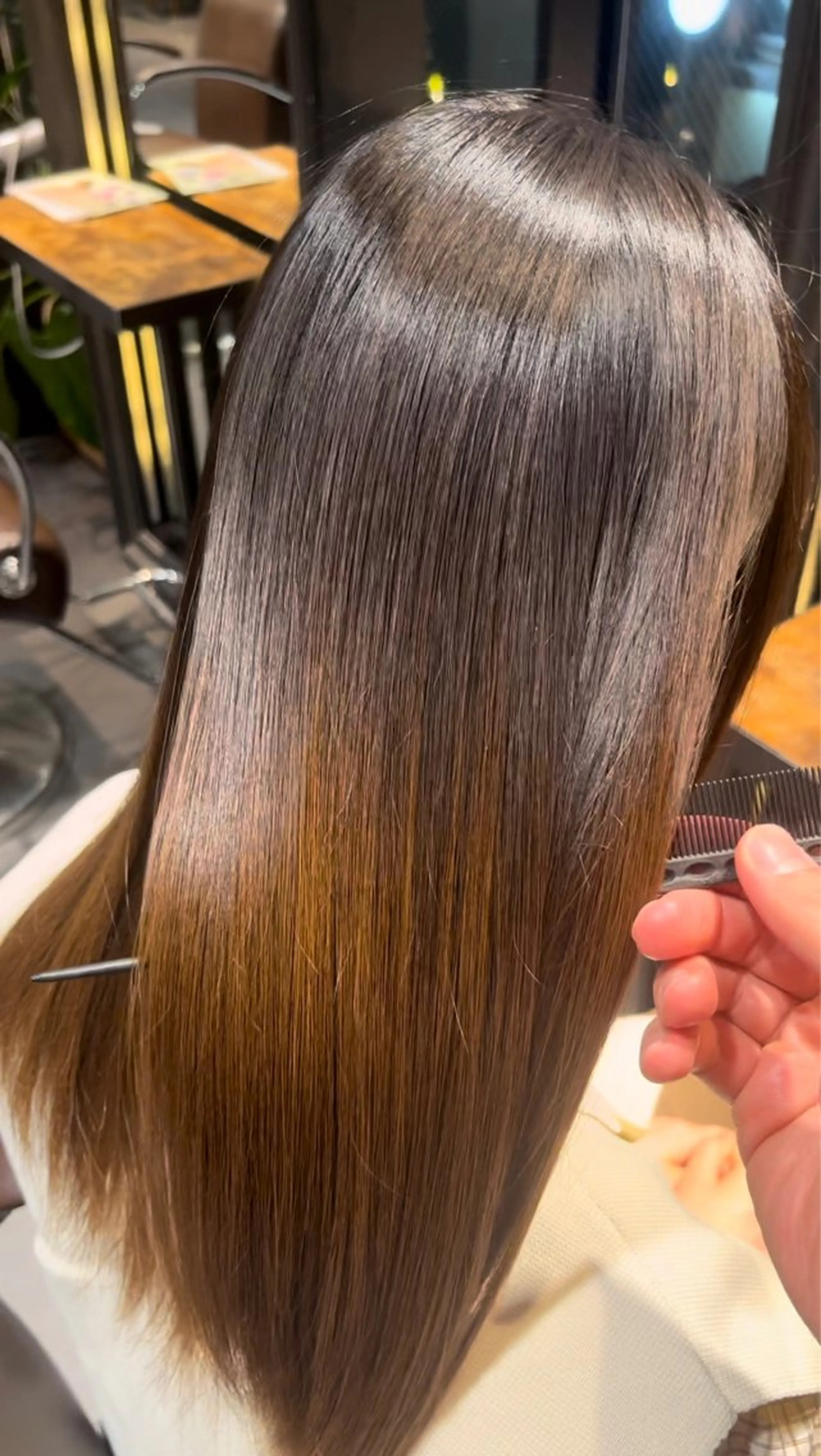 ❗️TOKIOトリートメントつき❗️🟣ダメージレス縮毛矯正🟣の写真