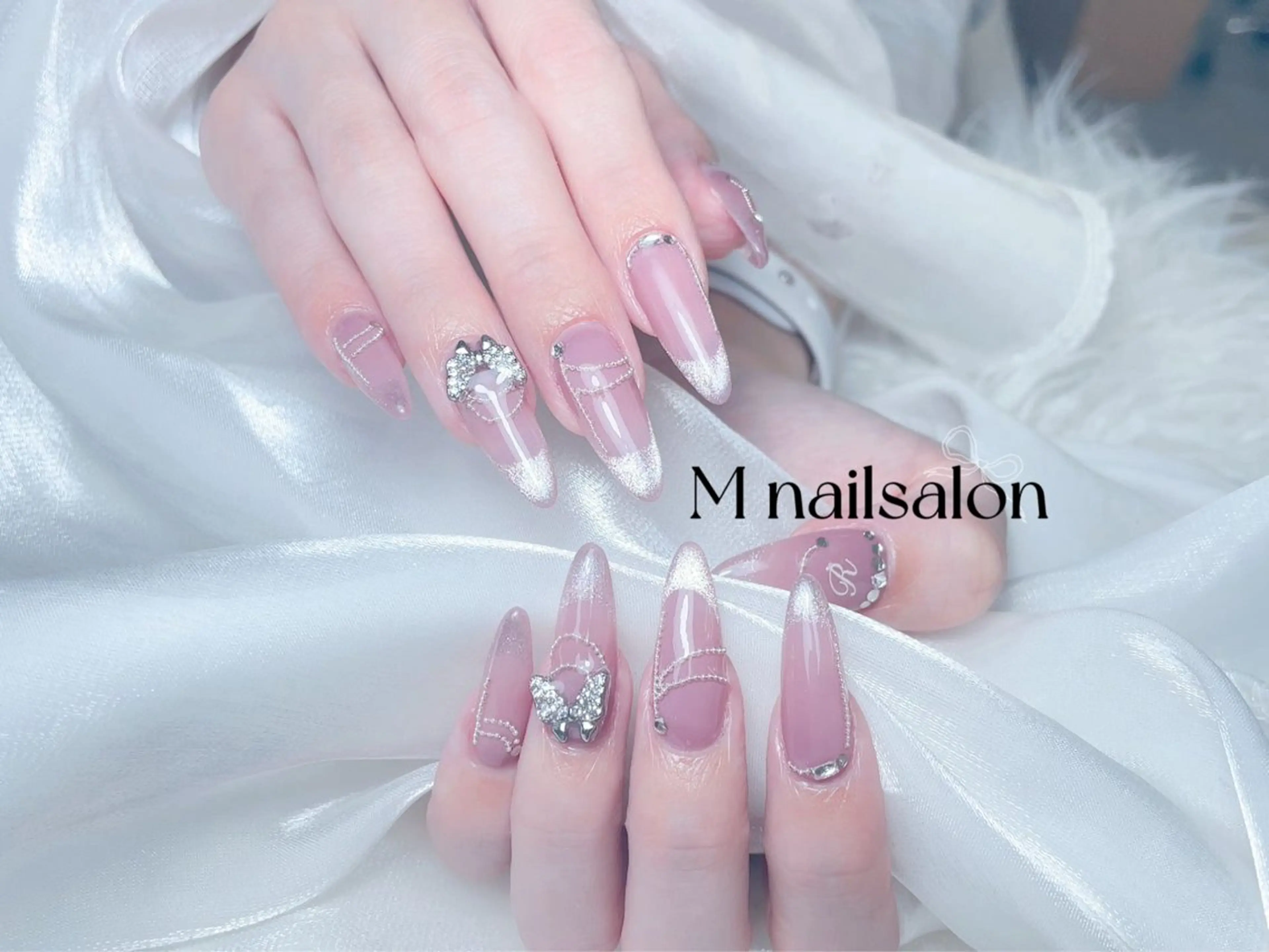 ネイル ハンドネイル M🌷nail 長さだし専門店のネイルデザイン