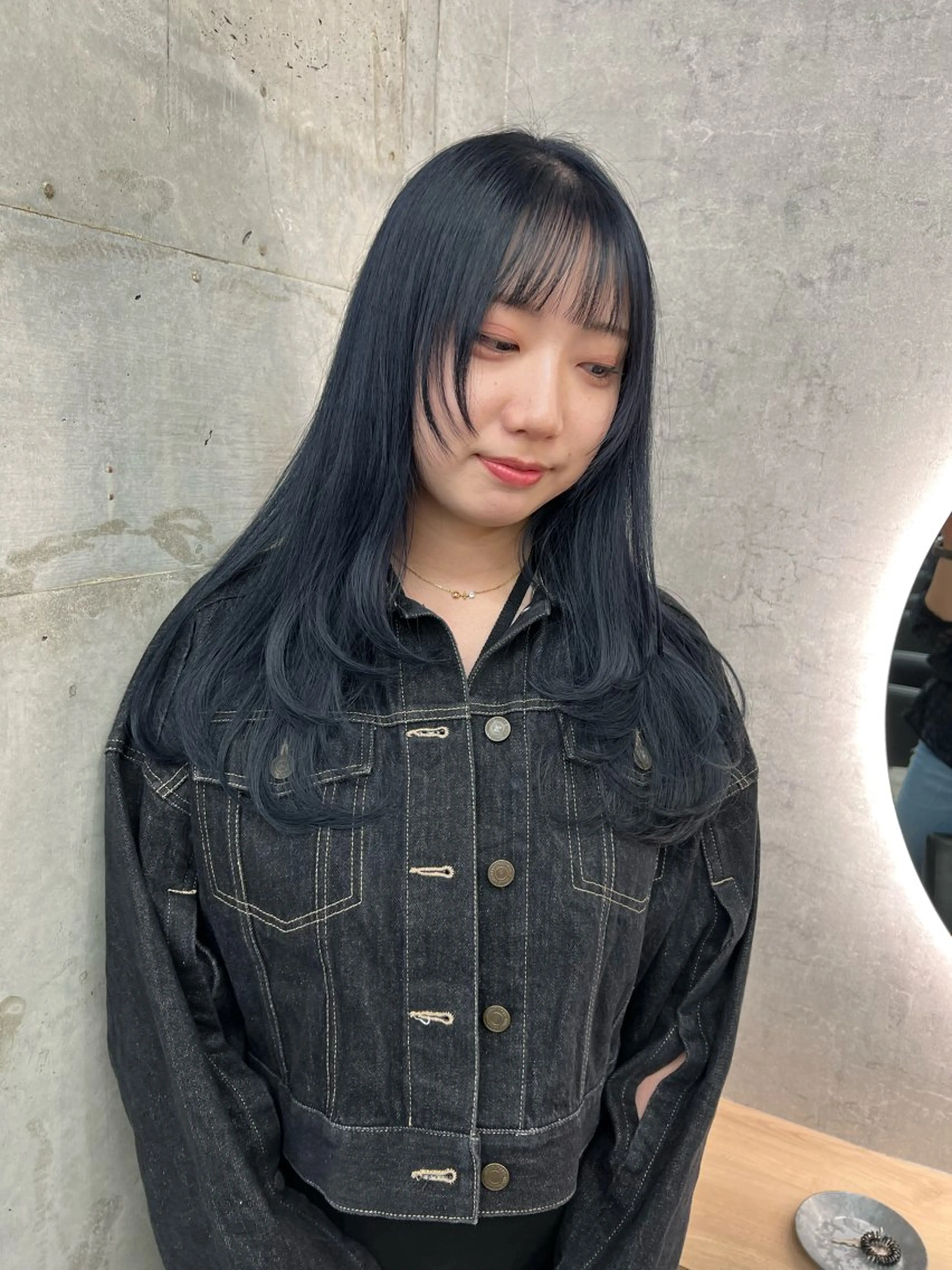 セミロング カット ヘアカラー 🫧ふじたまゆ🫧 レイヤーカット✂︎のヘアスタイル