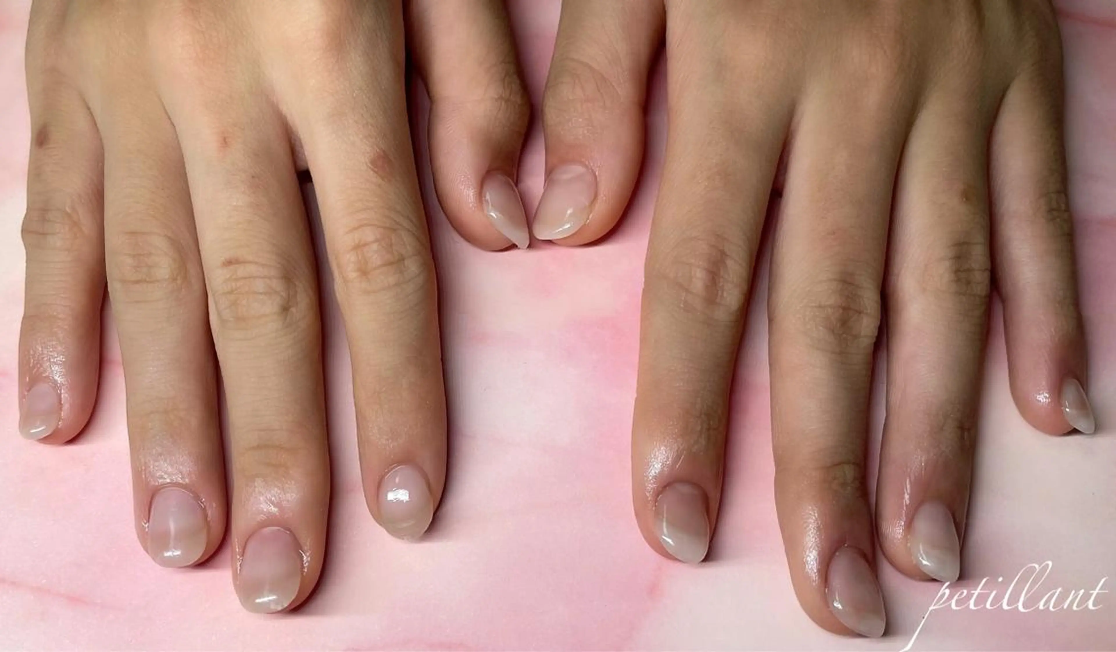 ネイル クリアネイル ジェルネイル nail salon petillantのネイルデザイン