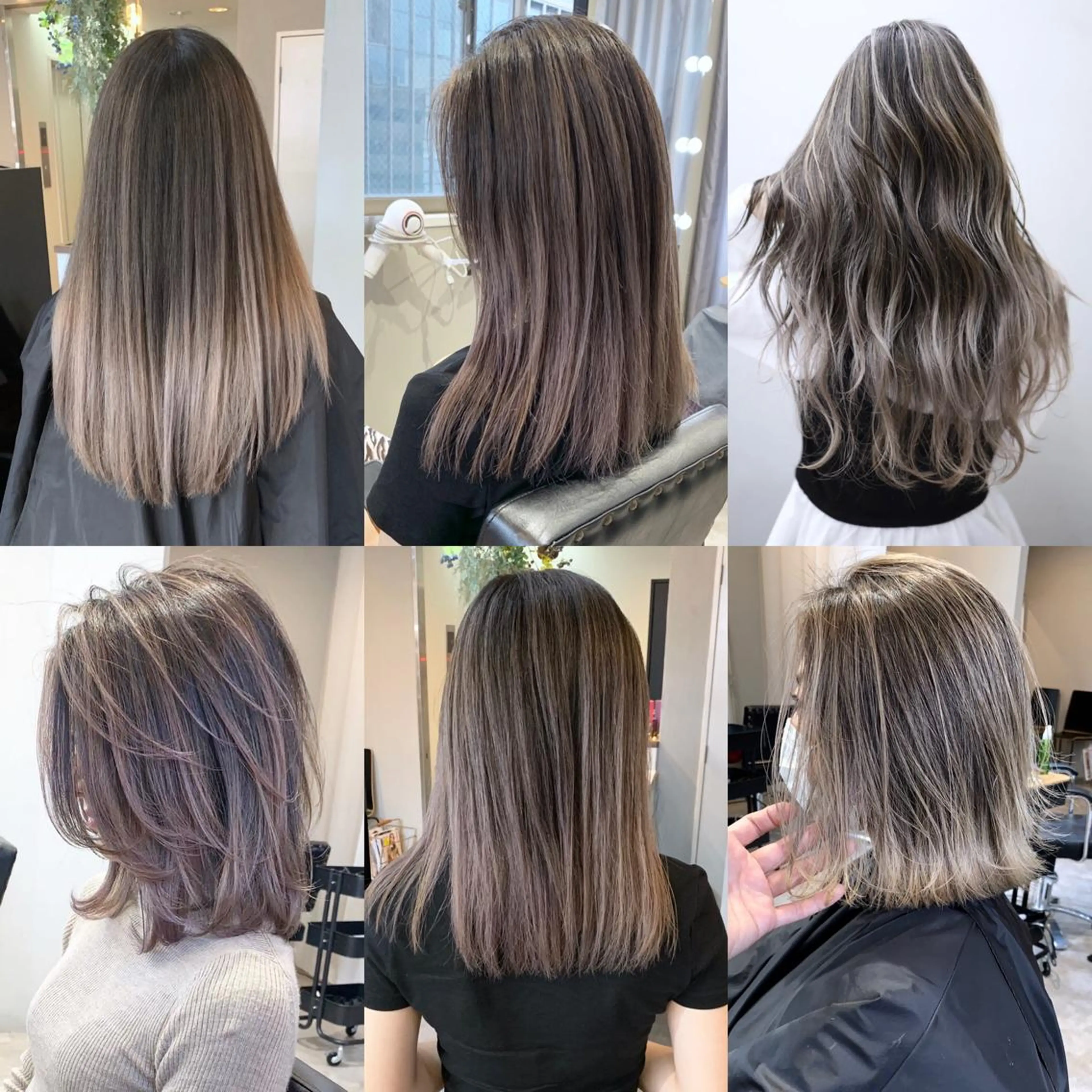 ロング カラー バレイヤージュ レイヤーカット YUSUKE レイヤーカットカラーのヘアスタイル
