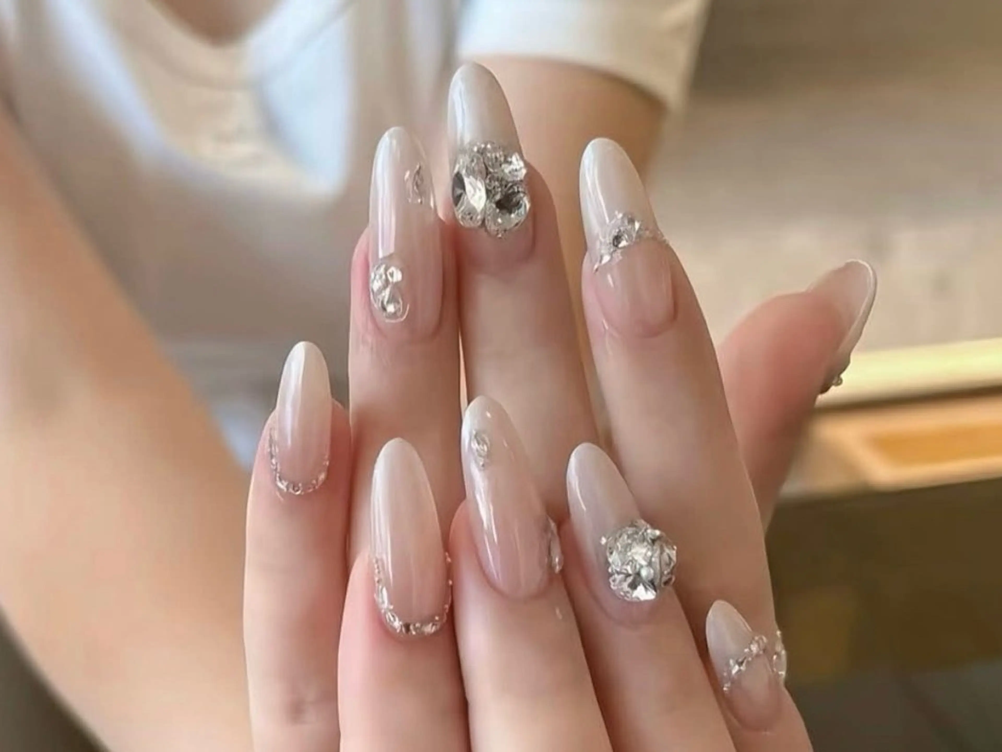 ネイル 長さ出し フットネイル ジェルネイル 韓国ネイル マグネットネイル ハンドネイル YMT． NailStudioのネイルデザイン