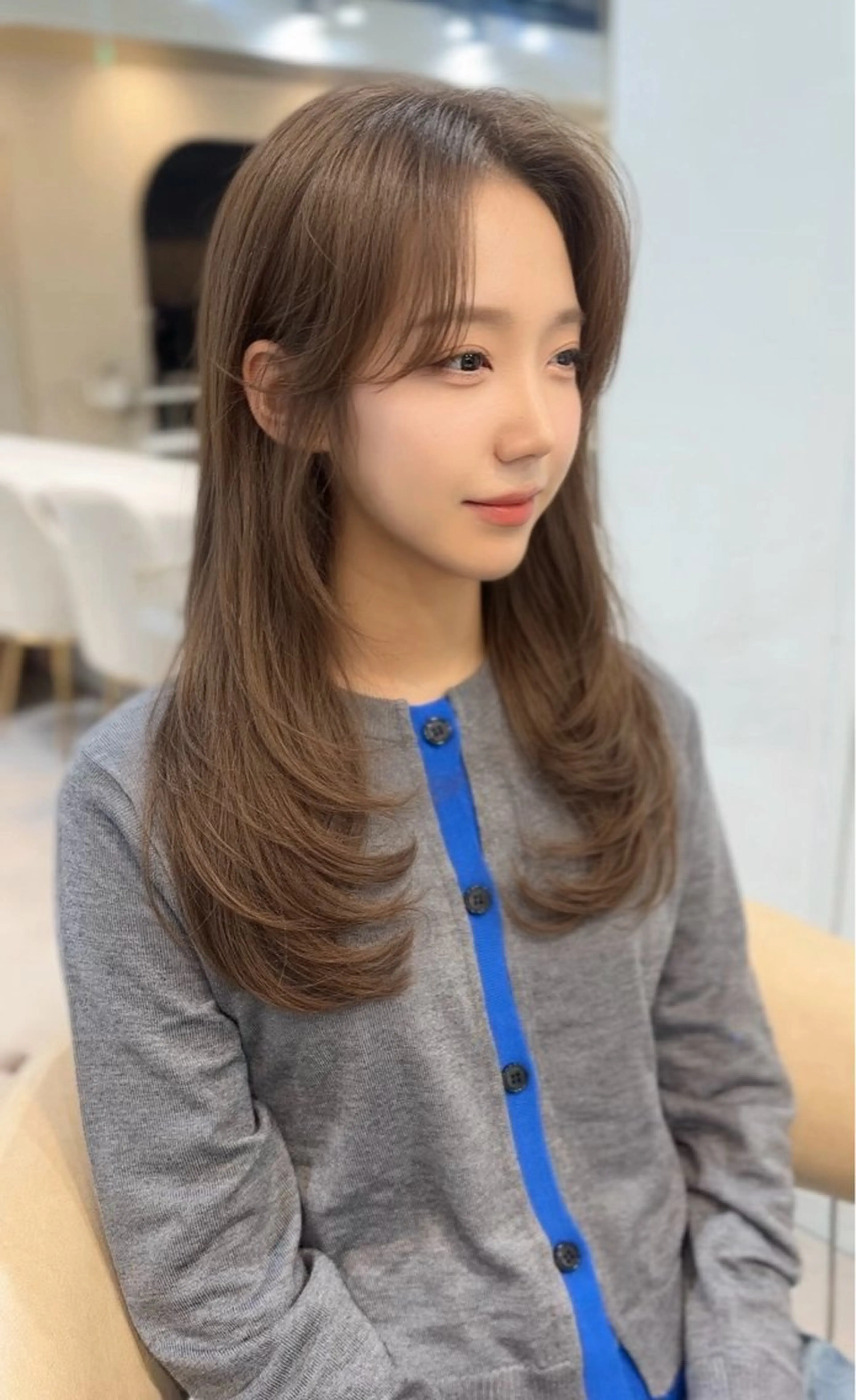 ロング カラー カット ヘアカラー トリートメント Akane レイヤー/艶カラーのヘアスタイル