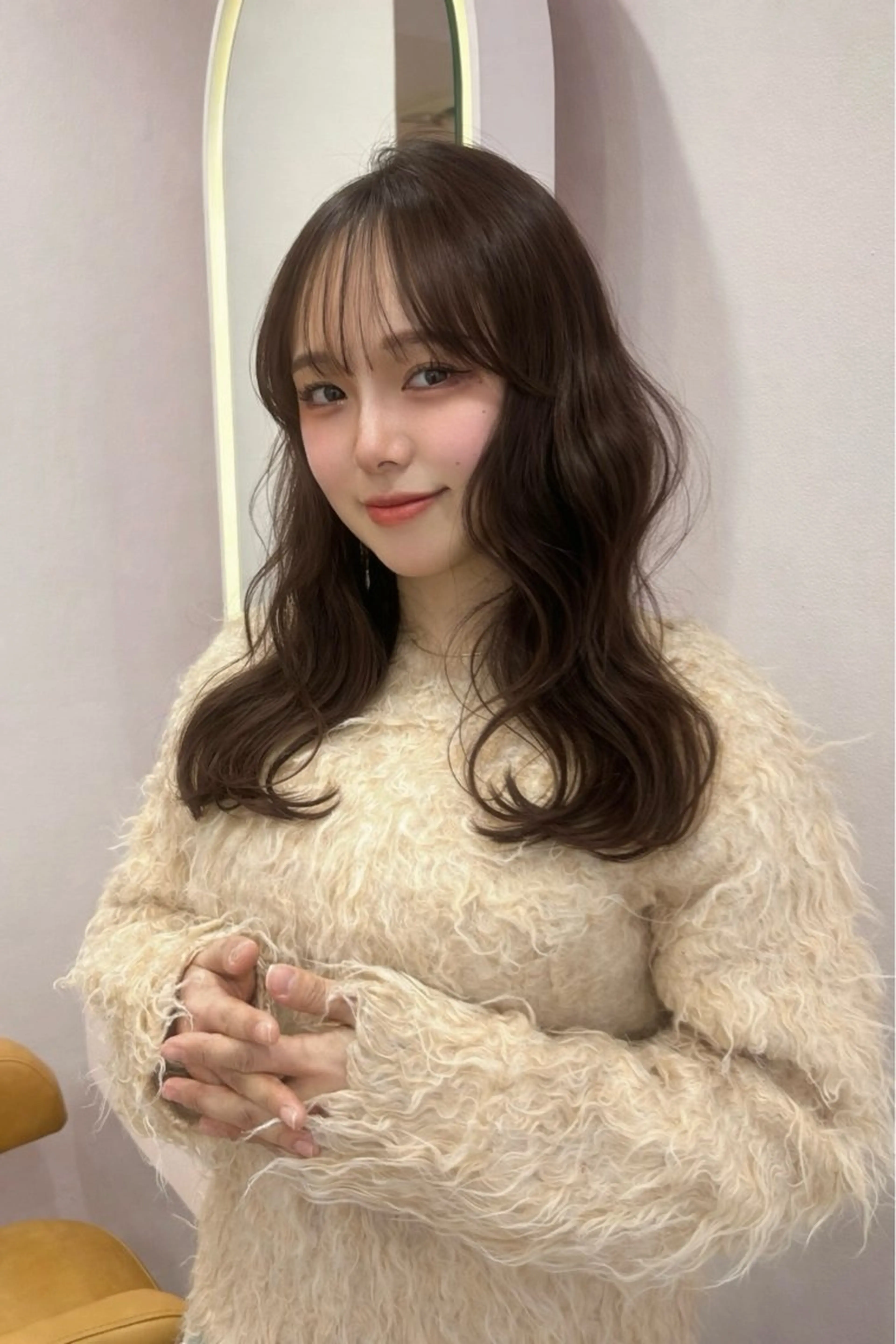 セミロング カット ヘアカラー 透明感カラー♡ 原宿美容室¦Rinaのヘアスタイル