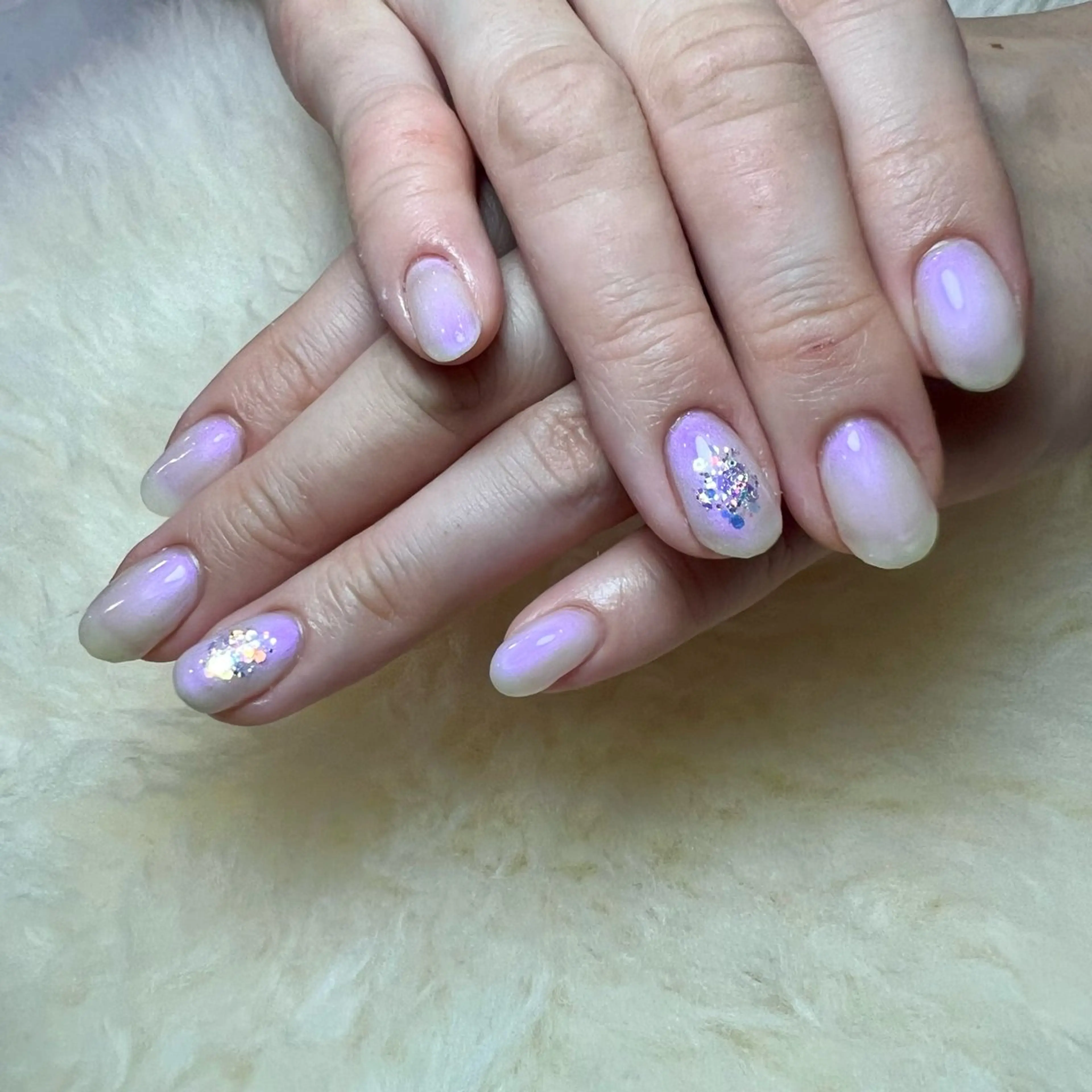 ネイル アートネイル フラッシュネイル フレンチネイル ジェルネイル ガラスフレンチ share. yurieのネイルデザイン