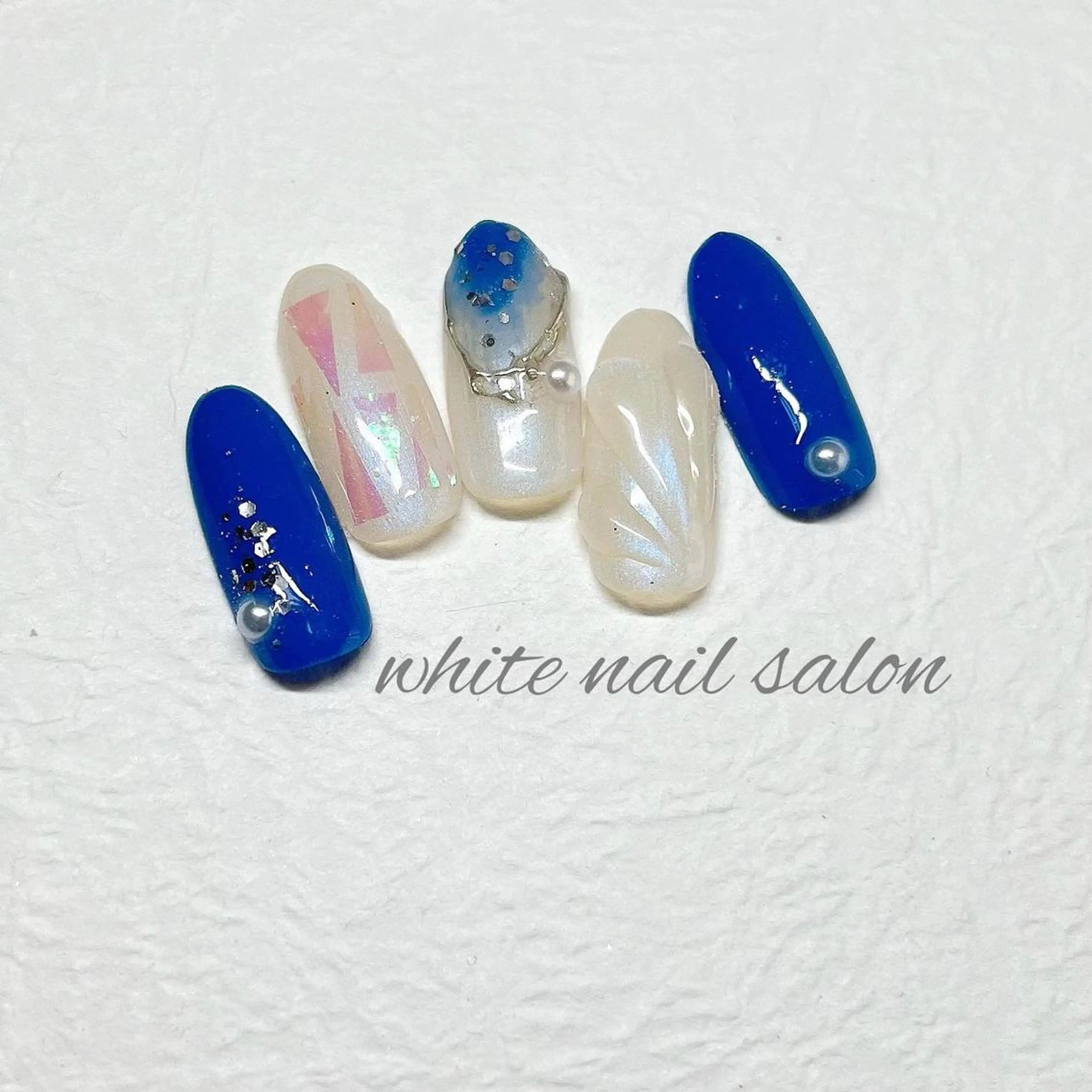 ネイル フットネイル ジェルネイル ハードジェル ラメ(グリッター) 持ち込み ハンドネイル white nail salonのネイルデザイン