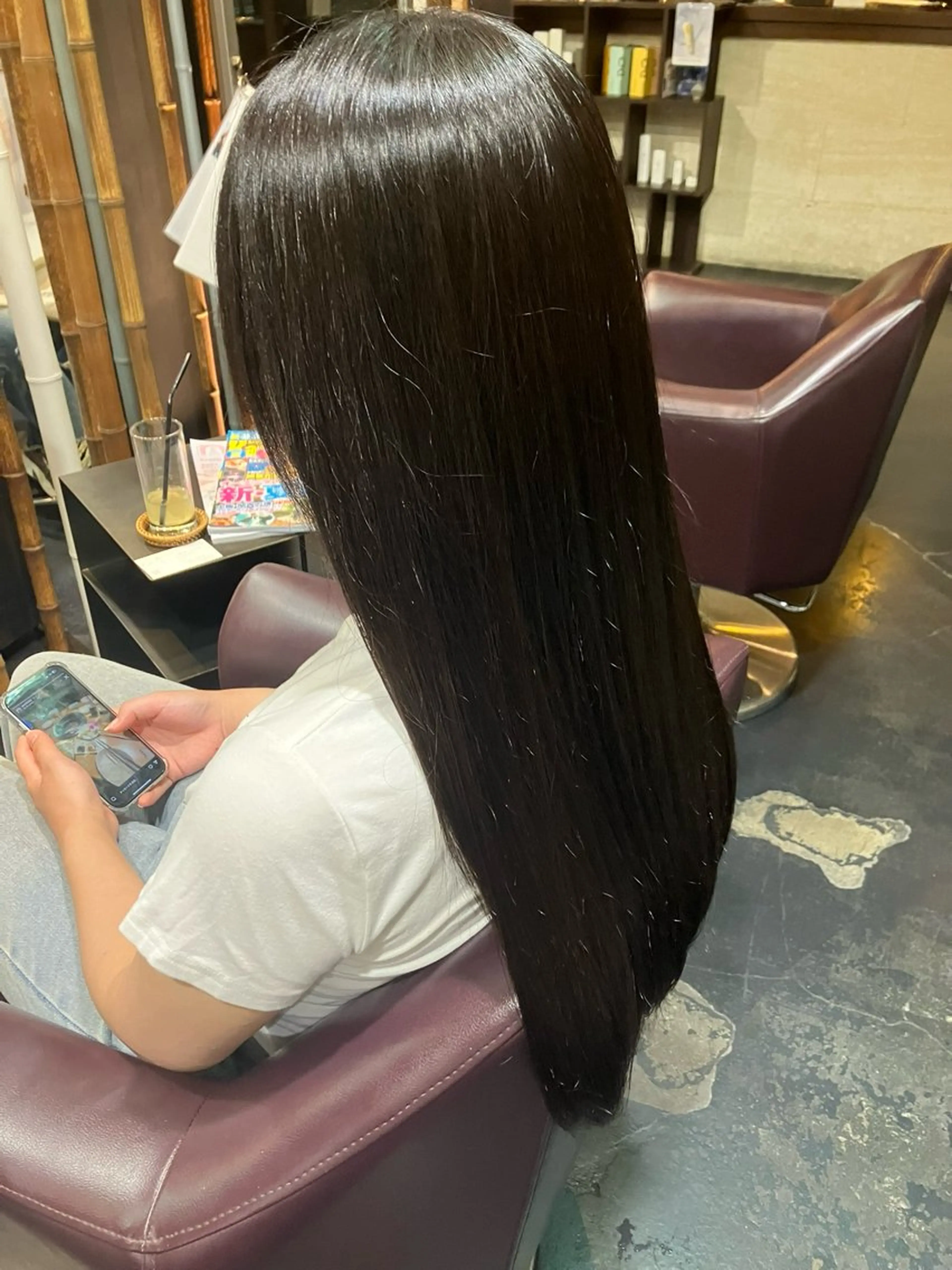 ロング 縮毛矯正 CUT純 kirinaのヘアスタイル