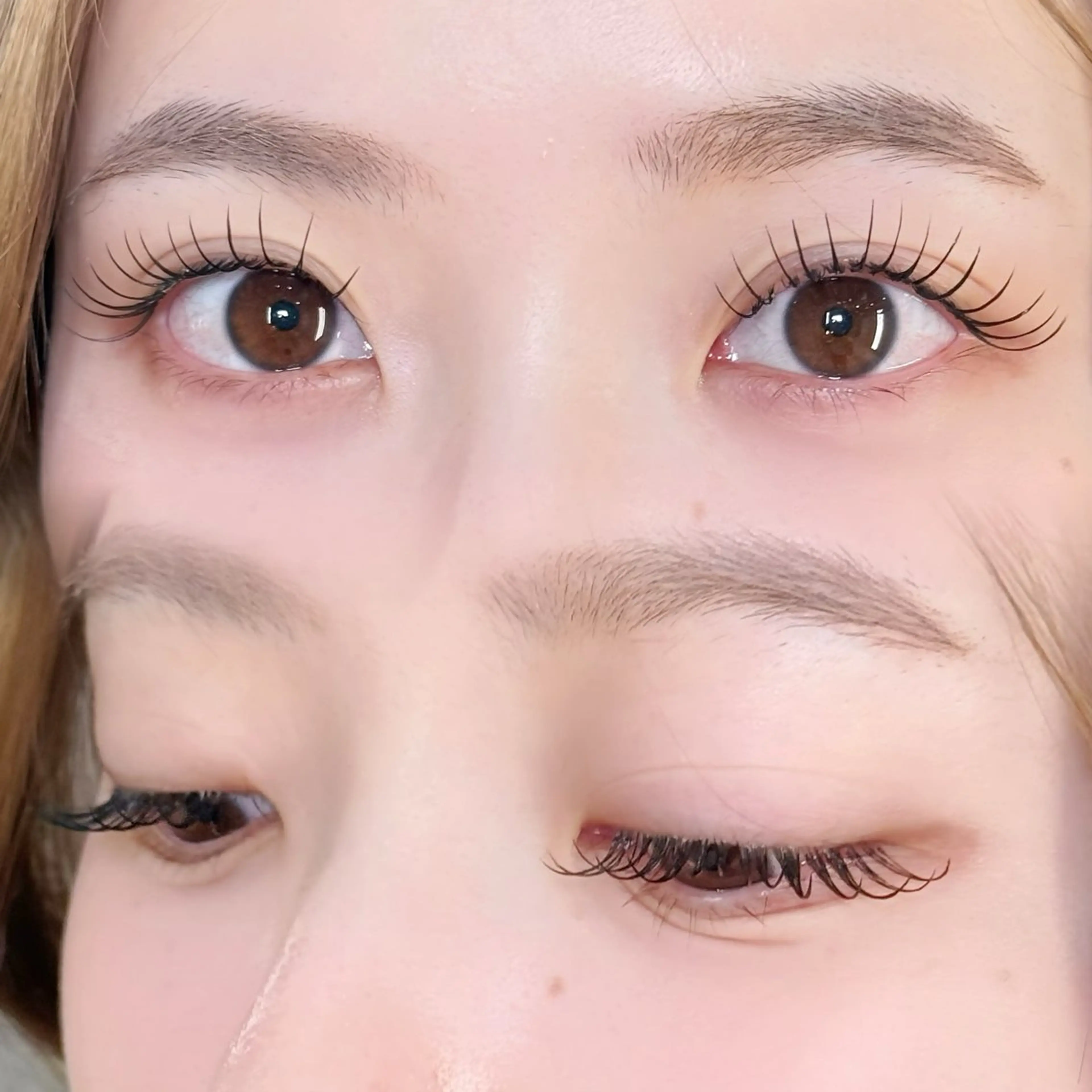 マツエク・マツパ 束感まつ毛 フラットラッシュ マツエク cherien eyelash&eyebrow（salon village）所属・梅津/cherien 渋谷・明治神宮前のマツエク・マツパデザイン