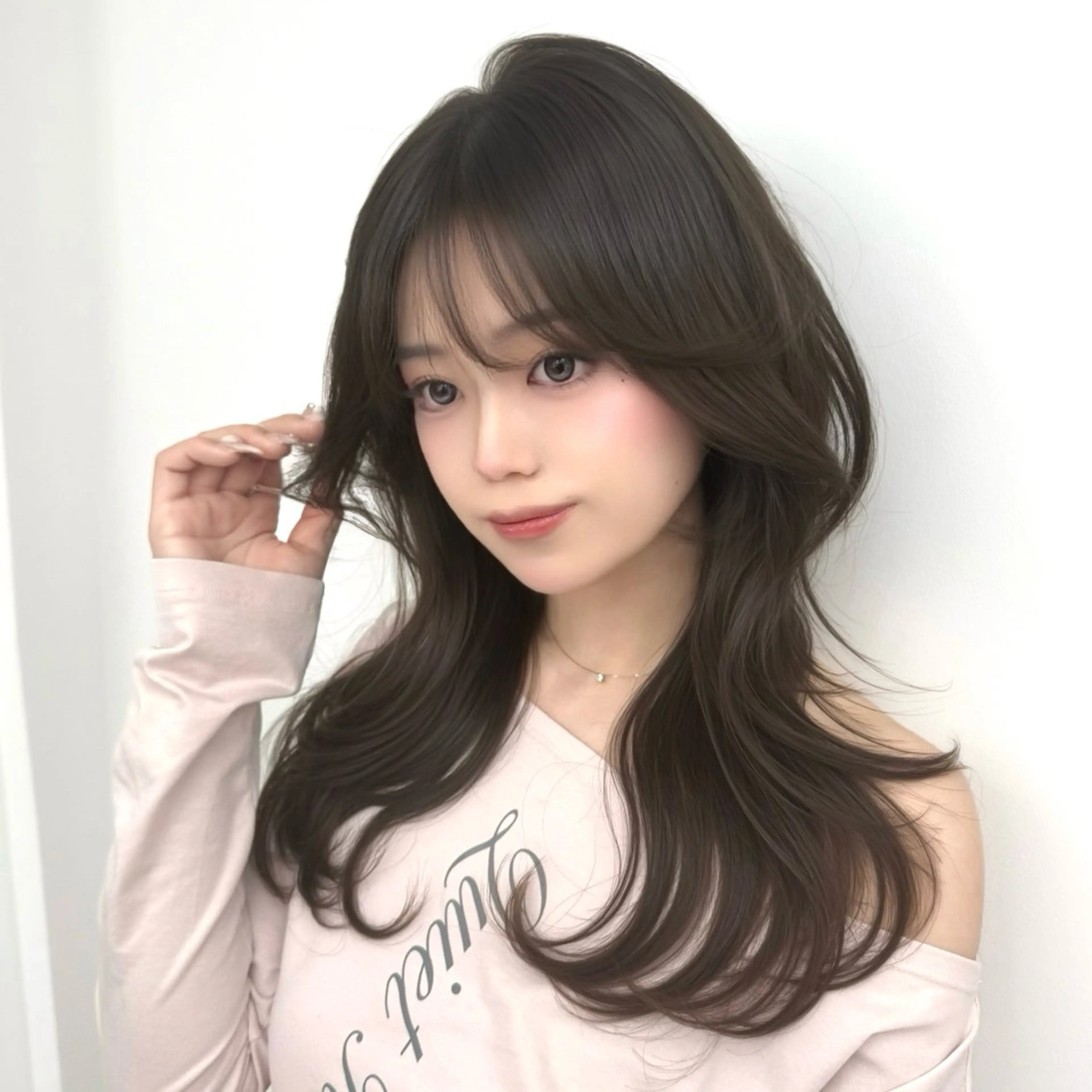 ロング カラー くびれヘア 髪質改善 韓国風ヘア レイヤーカット 似合わせカット カット ヘアカラー トリートメント 韓国ヘア🇰🇷× 髪質改善🫧テルのヘアスタイル