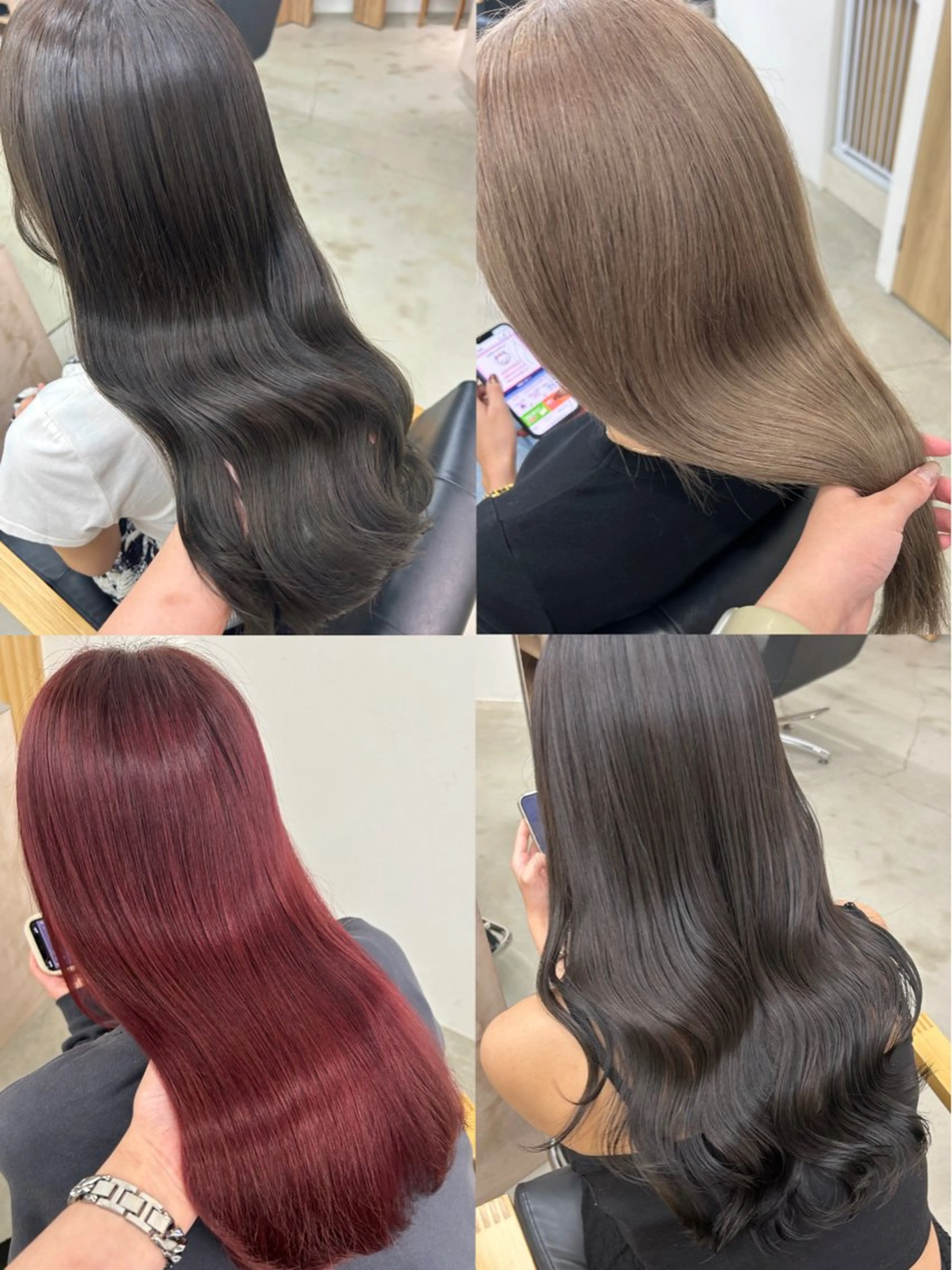 ロング カラー noa  🦋 ブリーチ/暖色のヘアスタイル