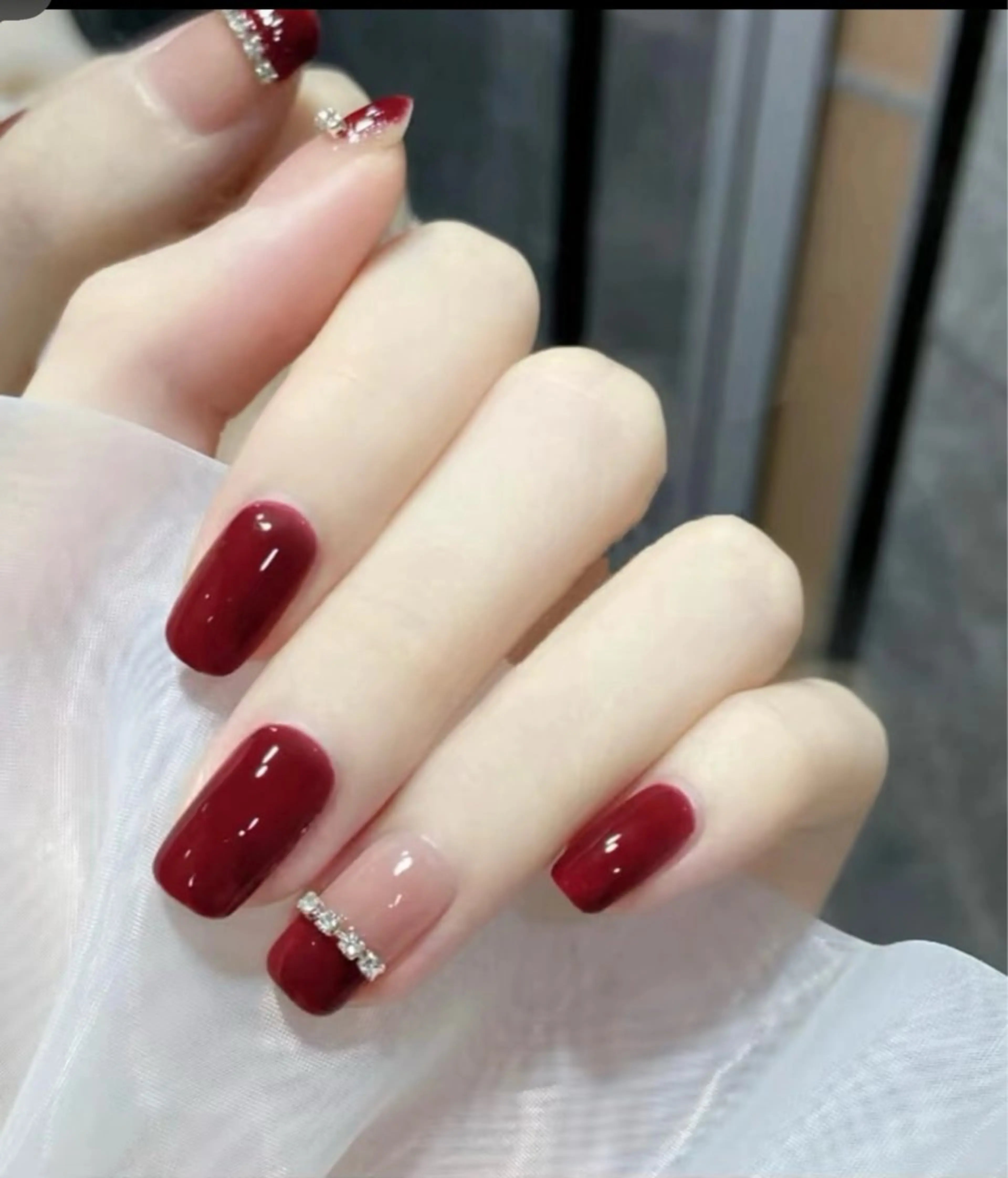 ネイル ハンドネイル H3 Nail Tsuki🦋💙のネイルデザイン