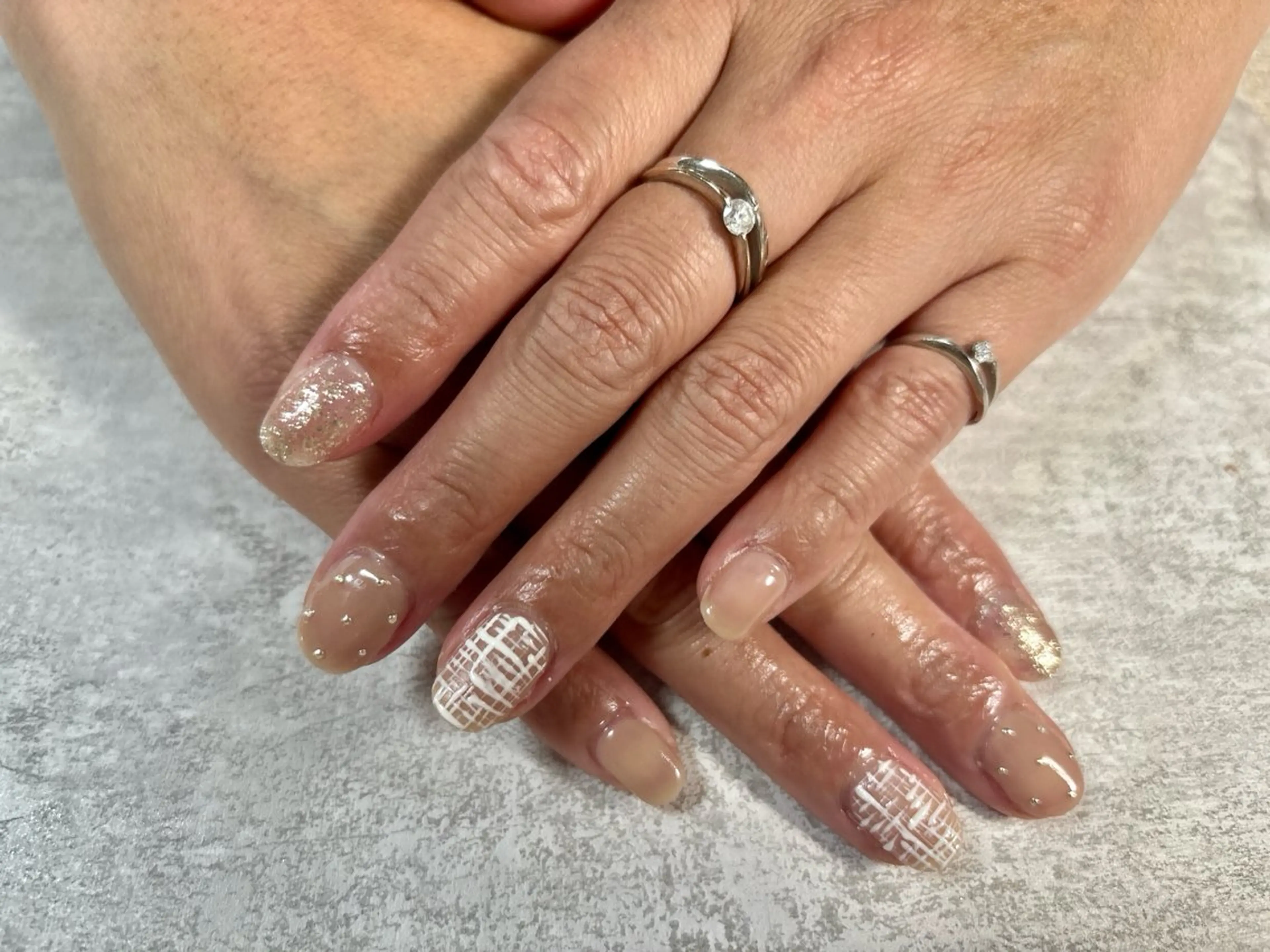 ネイル オーロラネイル フットネイル フレンチネイル ジェルネイル マグネットネイル mogunail &blowのネイルデザイン