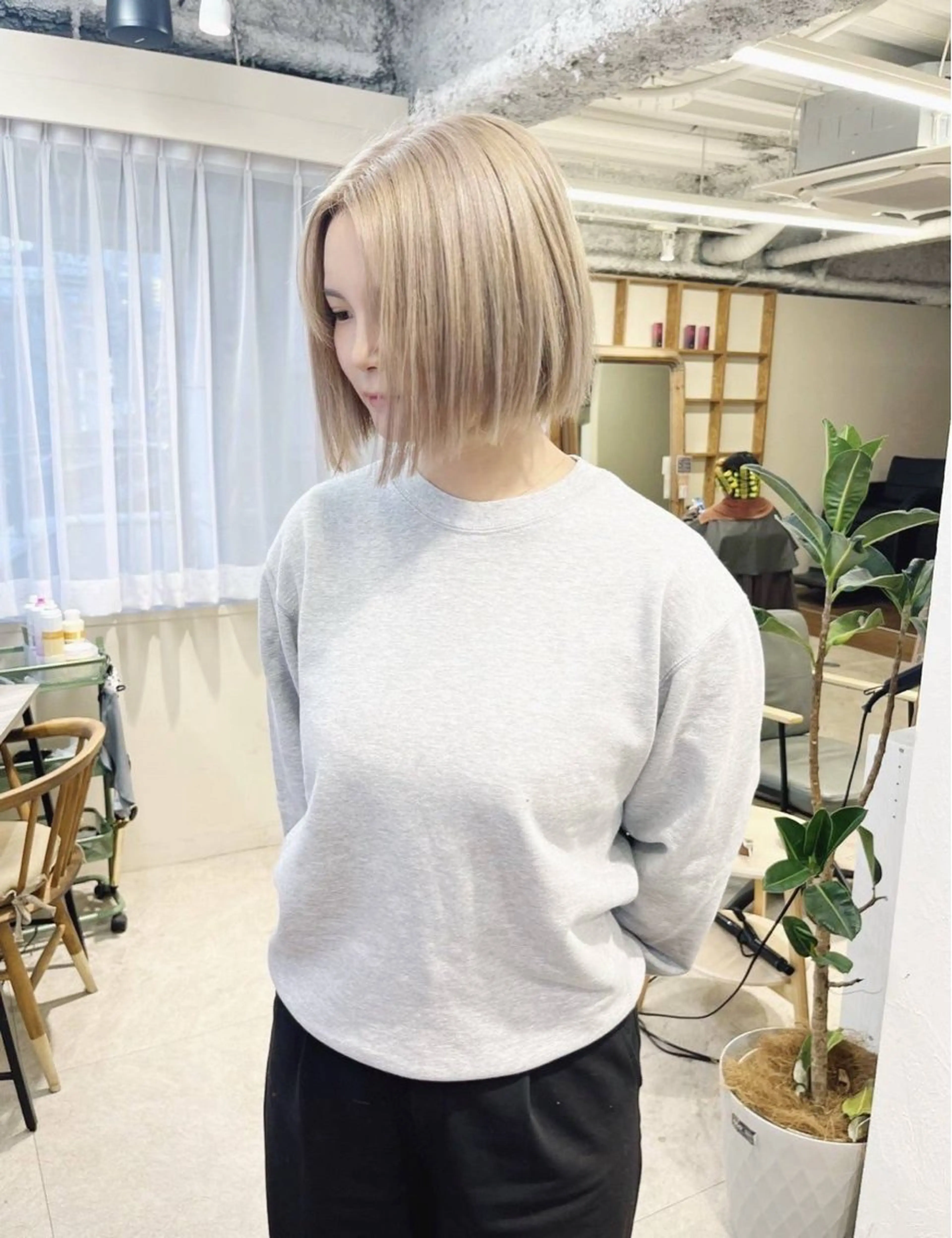 ショート カラー ヘアカラー レイヤー/ショート chere狭山のヘアスタイル