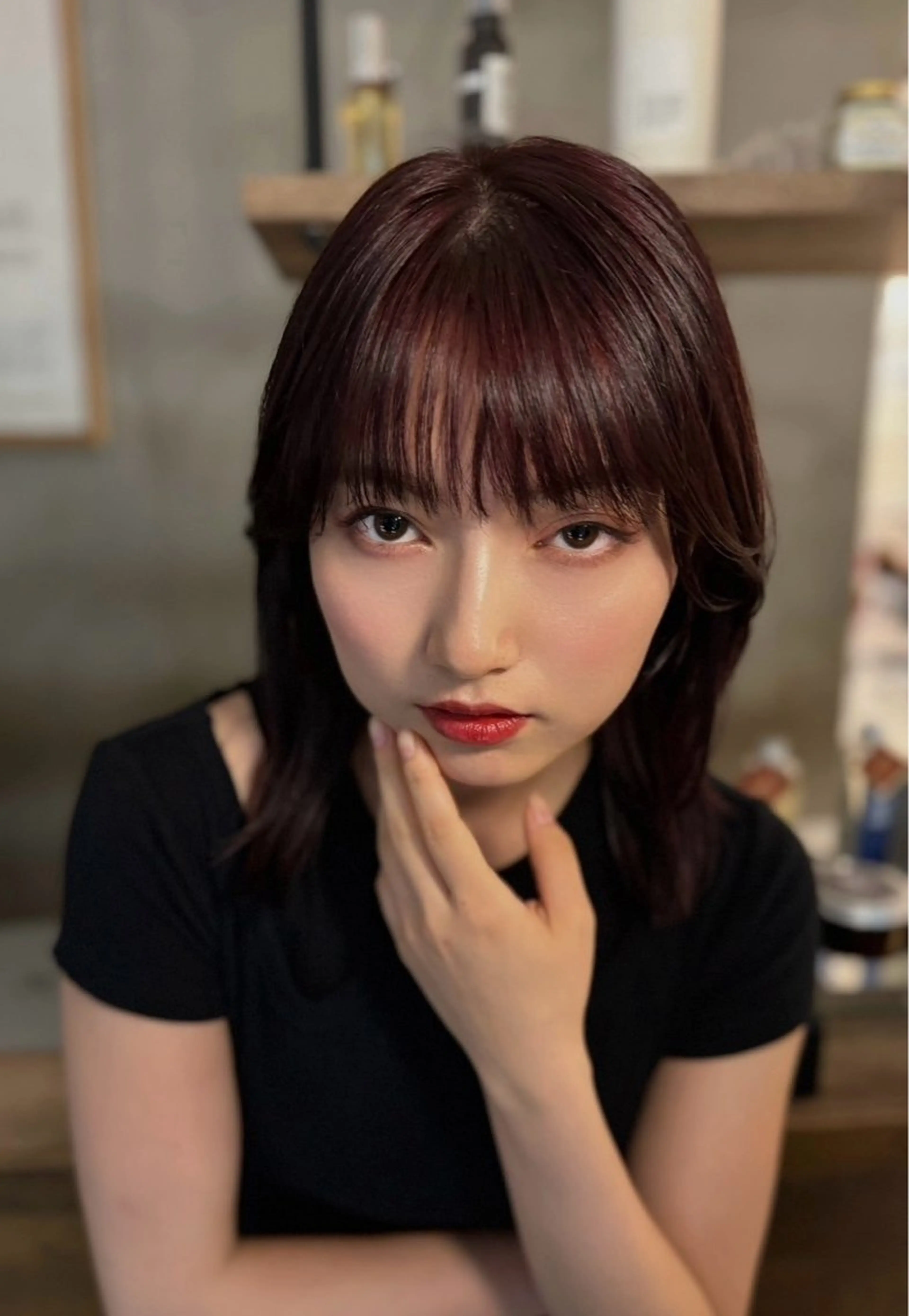 ミディアム [似合う小顔カット] 🪽MUNi恵比寿のヘアスタイル