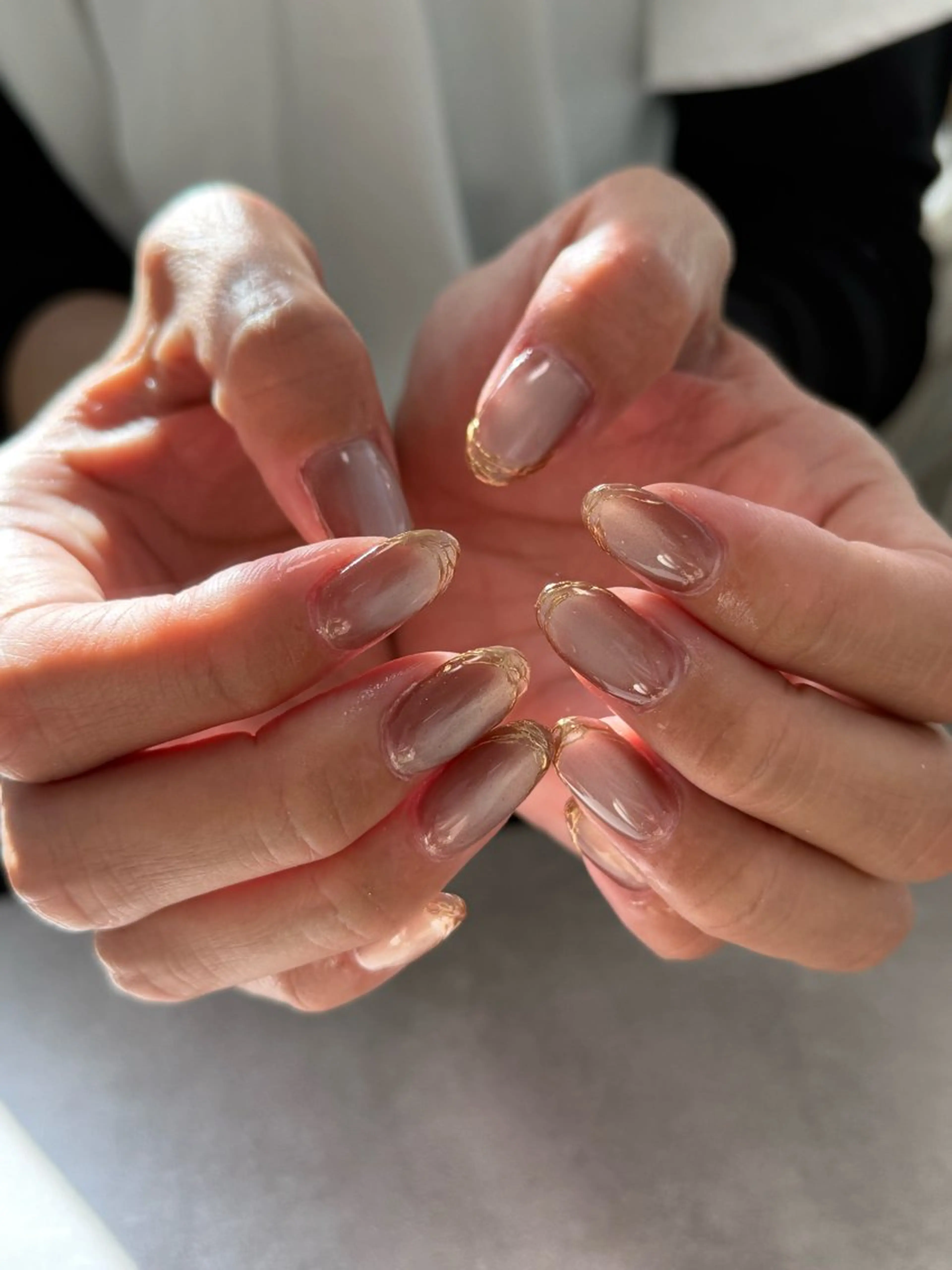 ネイル フレンチネイル ジェルネイル マグネットネイル ミラーネイル 春ネイル nailroom amyのネイルデザイン