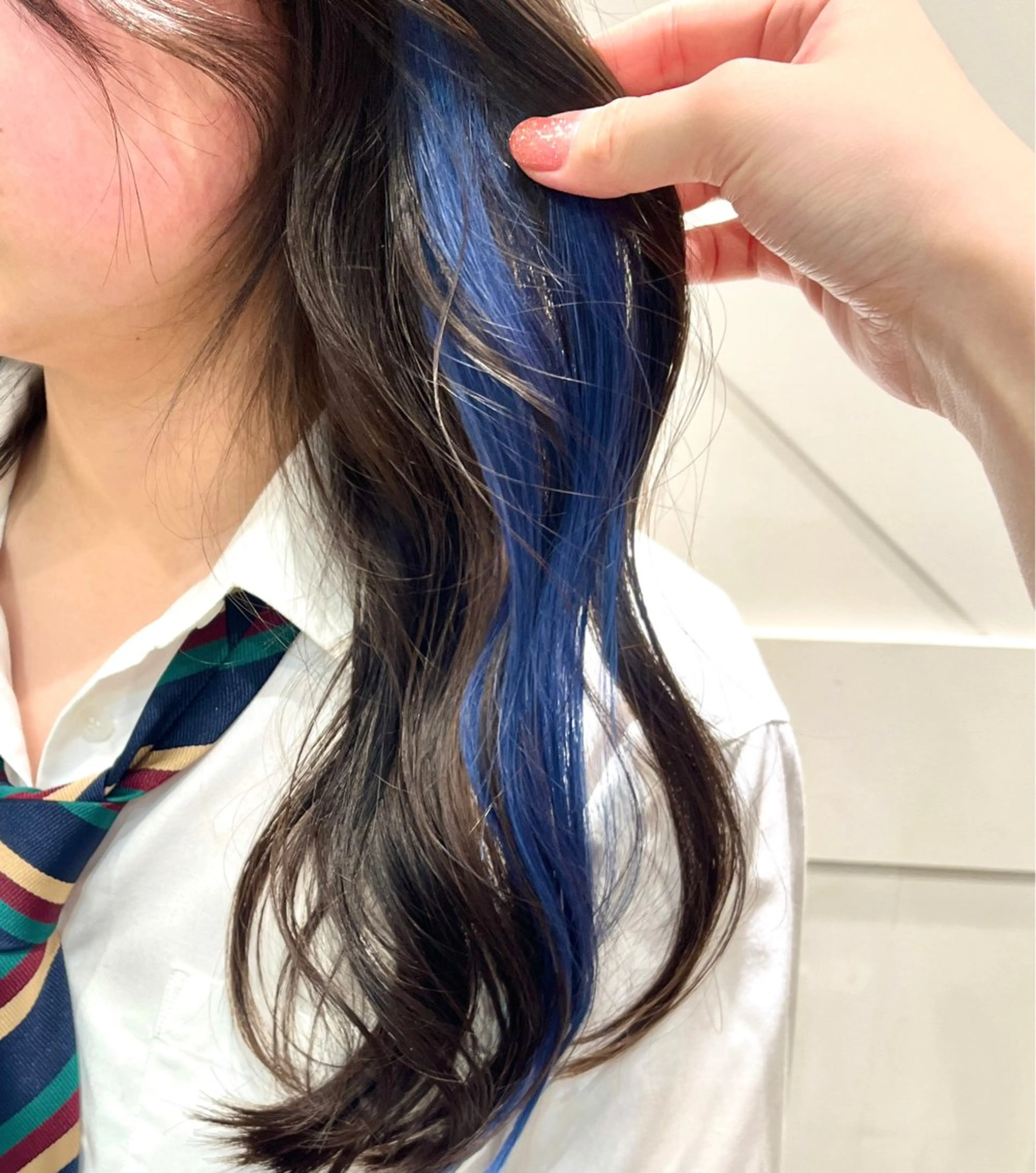 ⭐️ライブ前にもおすすめ⭐️🍨イヤリングカラー風🧁♡ポイントエクステ6本🍼🤍の写真