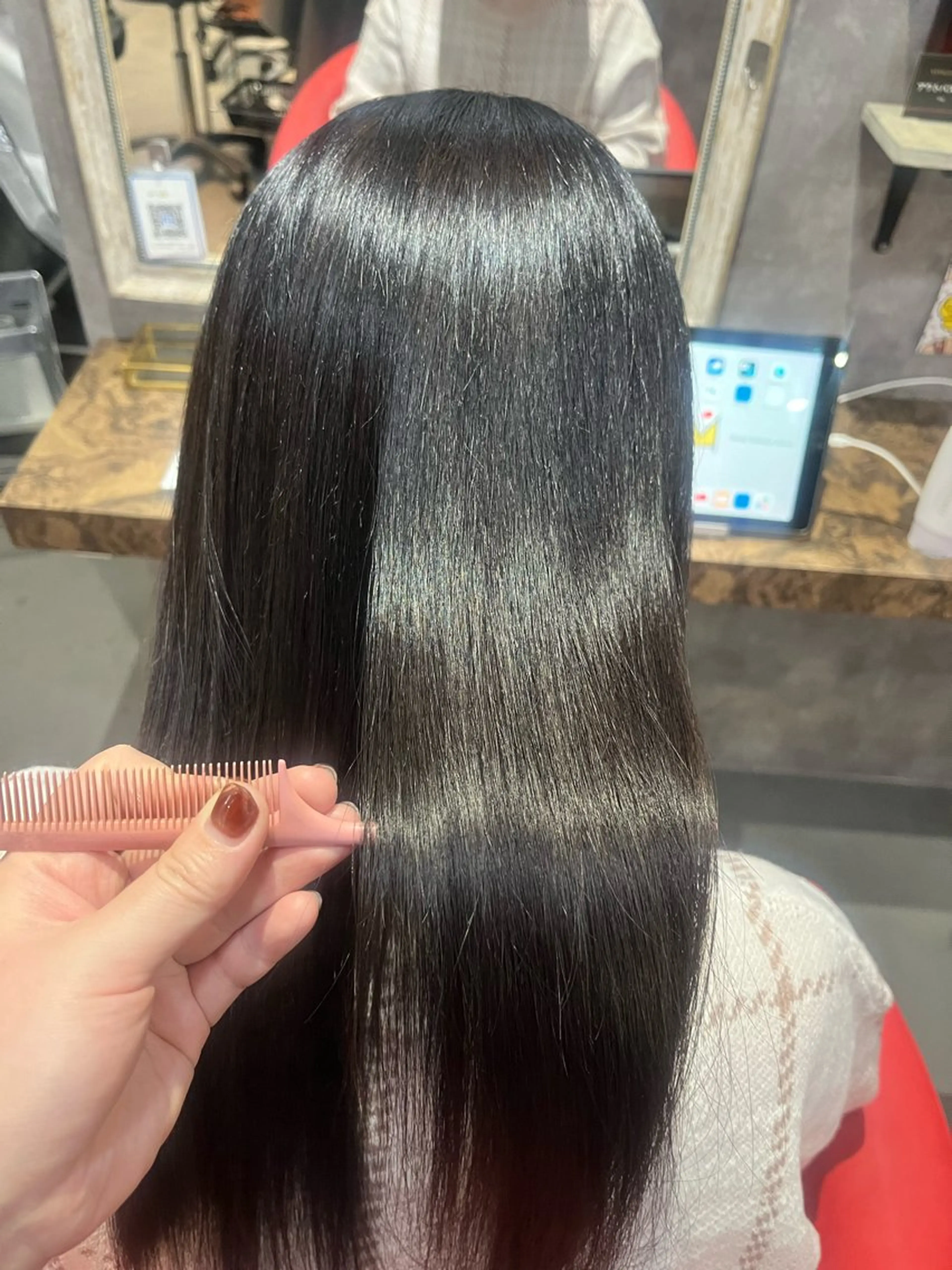 ロング ヘアアレンジ カット 縮毛矯正 駅チカ【ali'i】 アリイ花崎友美☘のヘアスタイル