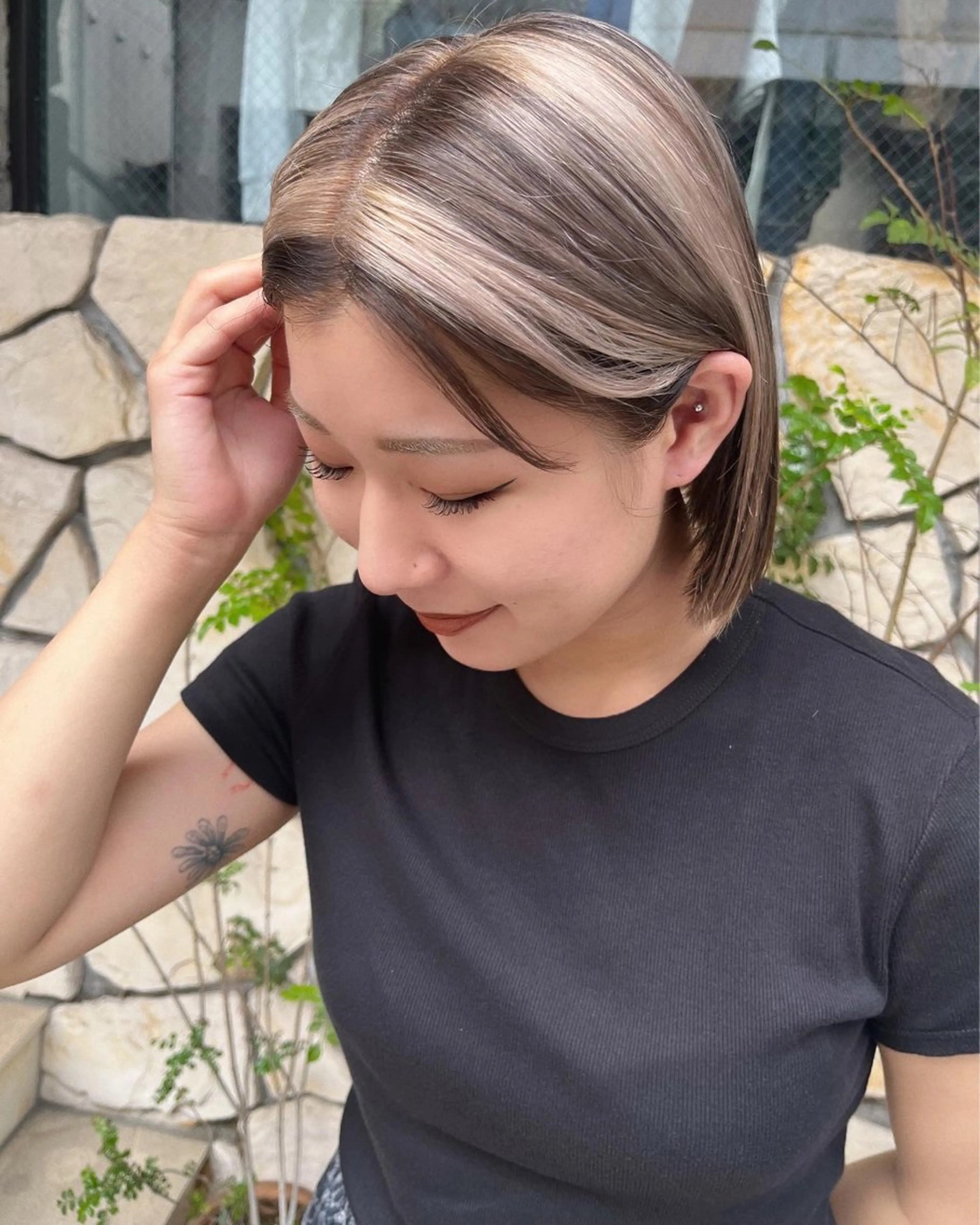 ショート カラー ハイトーンカラー AOI ハイトーン/ボブのヘアスタイル