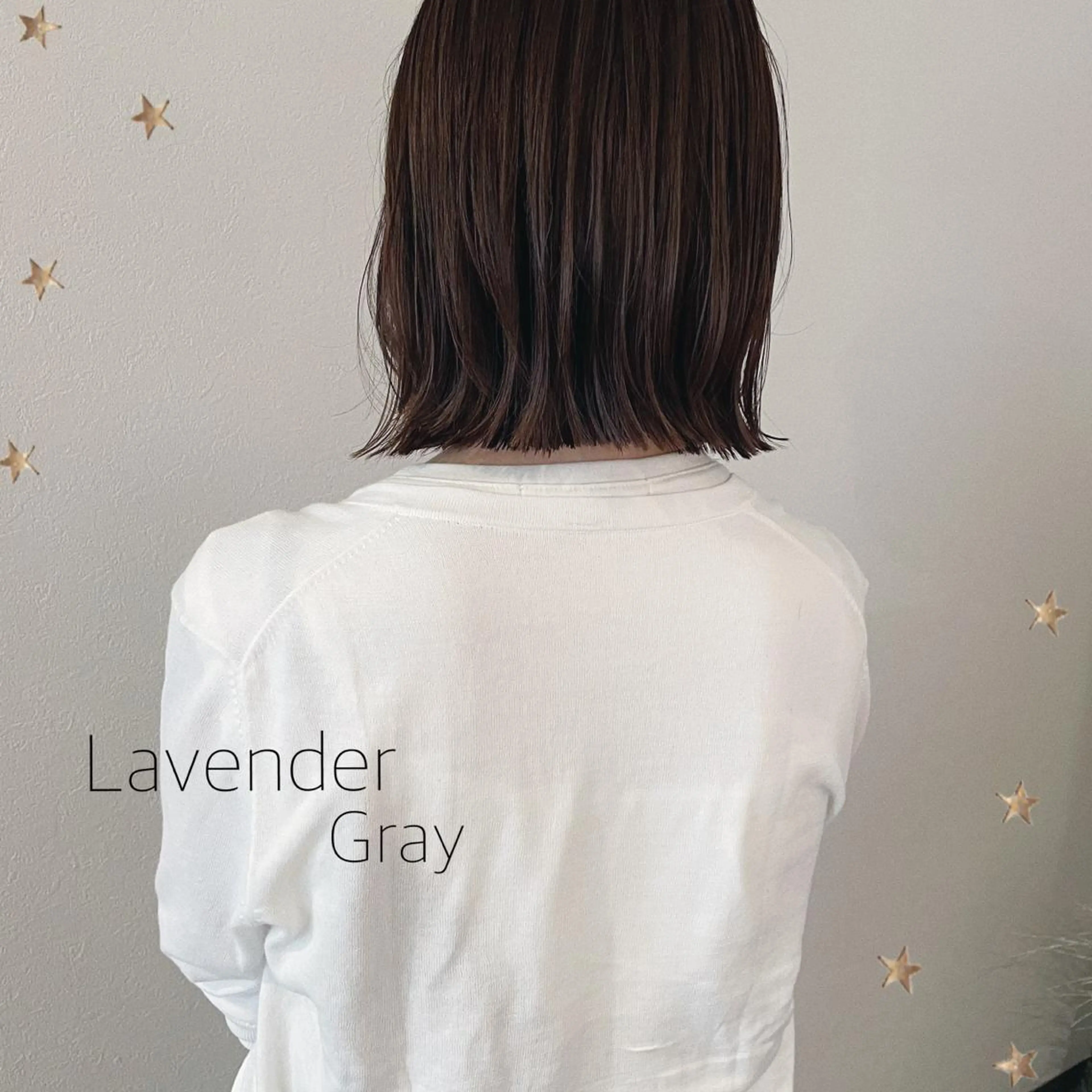 ミディアム カラー カット ヘアカラー 市川 千夏のヘアスタイル