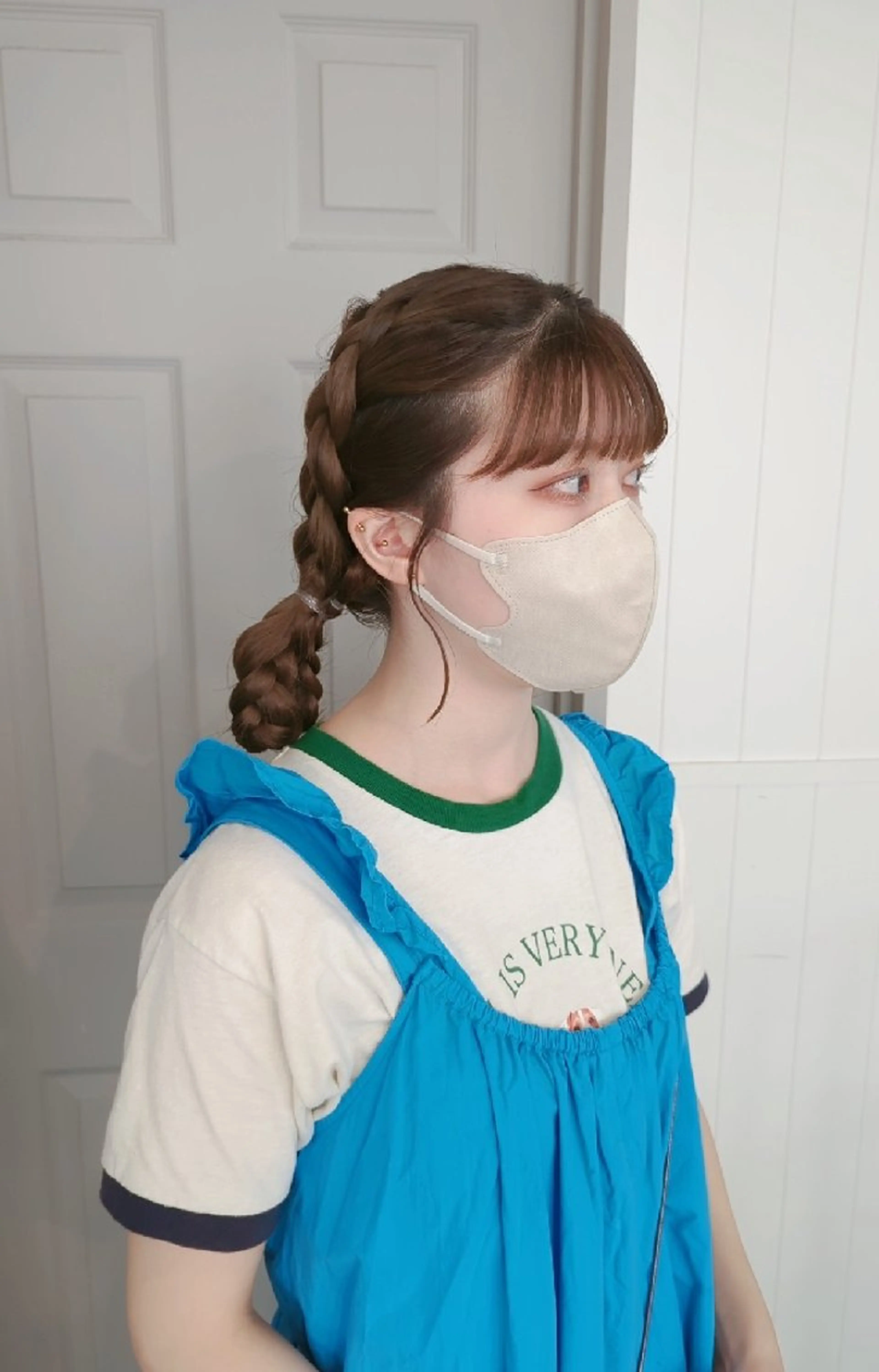 ロング ワイドバング カット ヘアカラー newi 天王寺 masakoのヘアスタイル