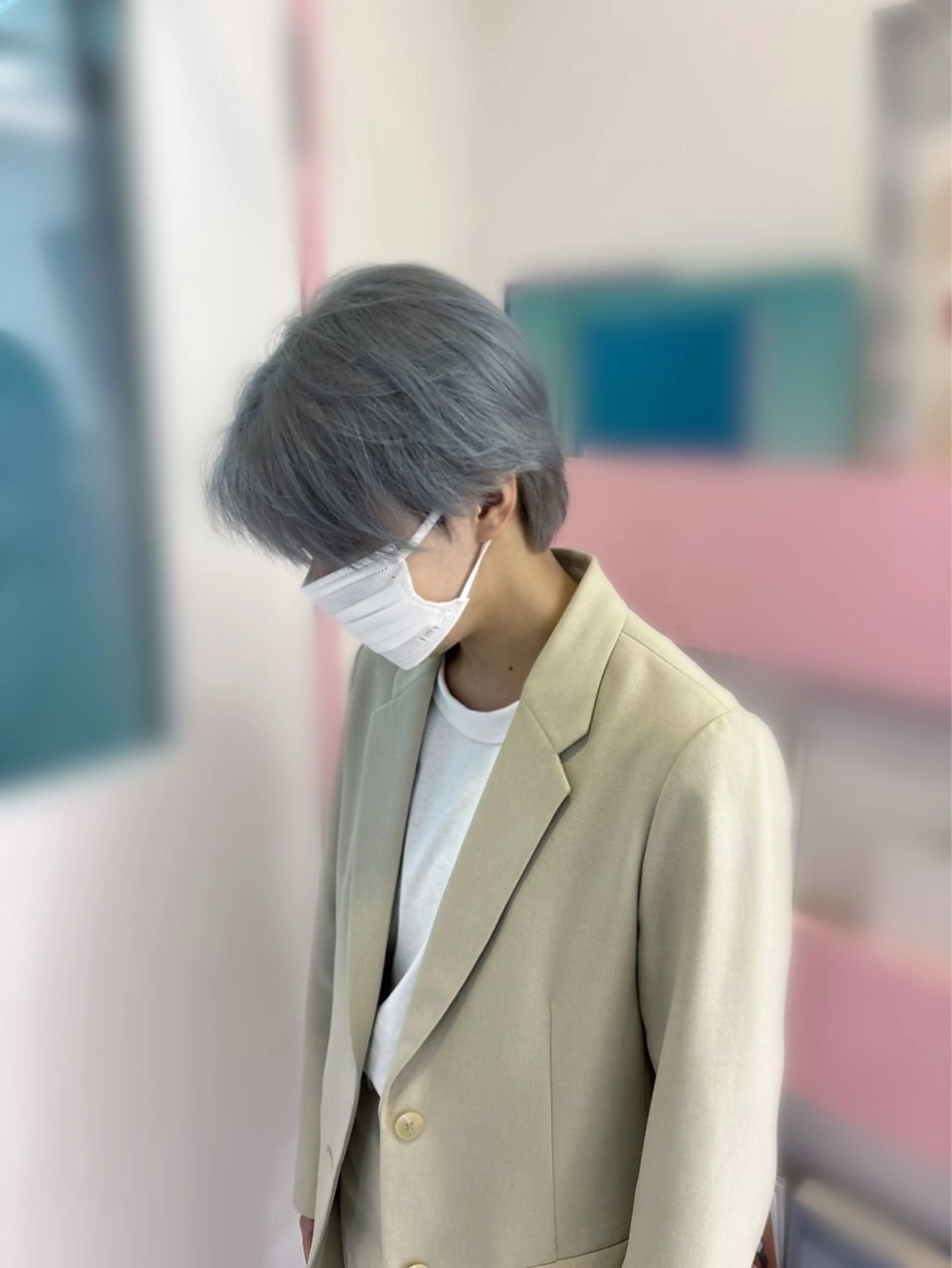 ショート カラー 艶髪ハイトーン/ ブロンド/Nagiのヘアスタイル