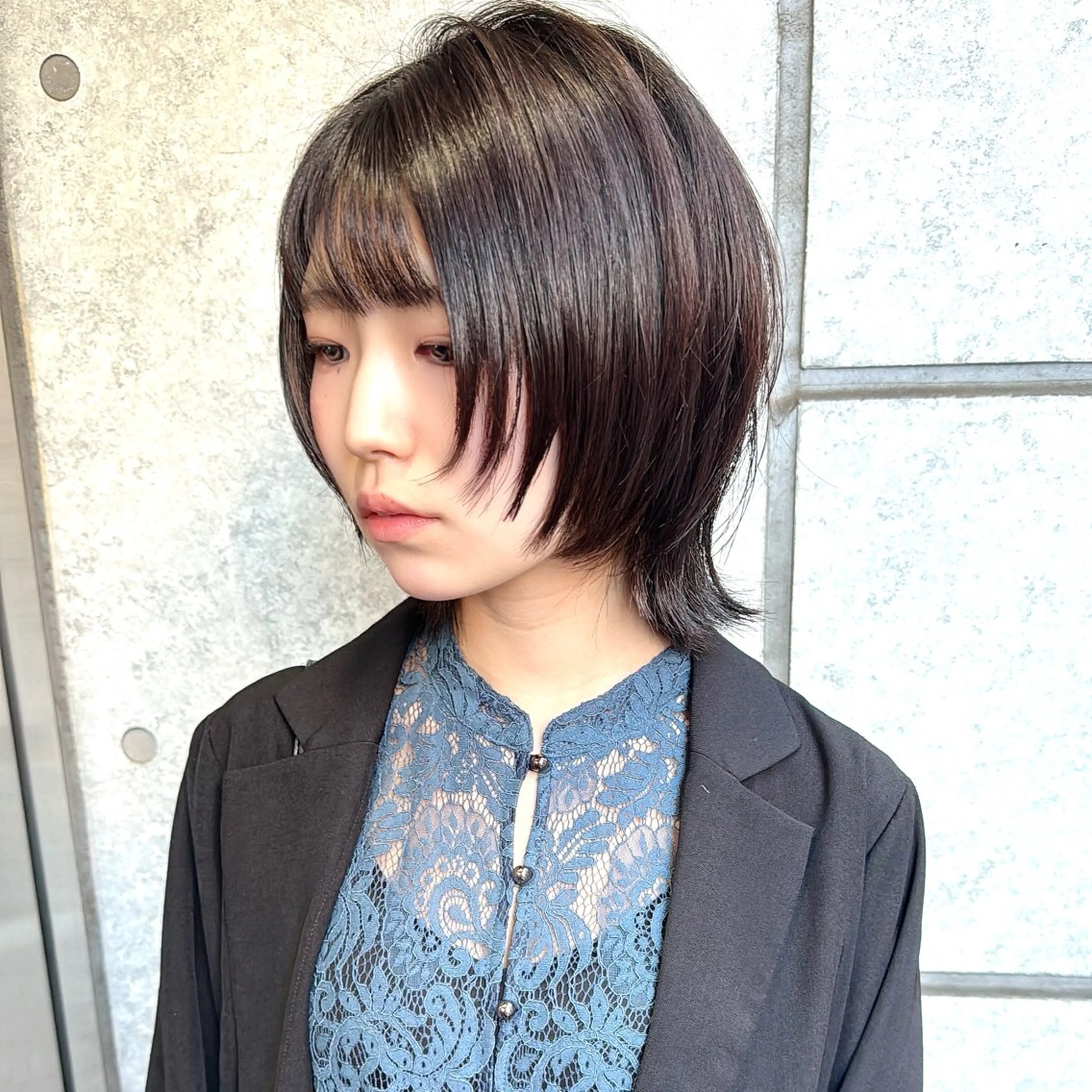ショート カラー カット ヘアカラー トリートメント 癖毛救済✂️ボブ /髪質改善ストレートのヘアスタイル